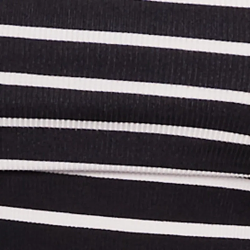 Plus Size Striped Ribbed Knit Fold Over Off Shoulder Top sold by Rainbow product image thumbnail 4