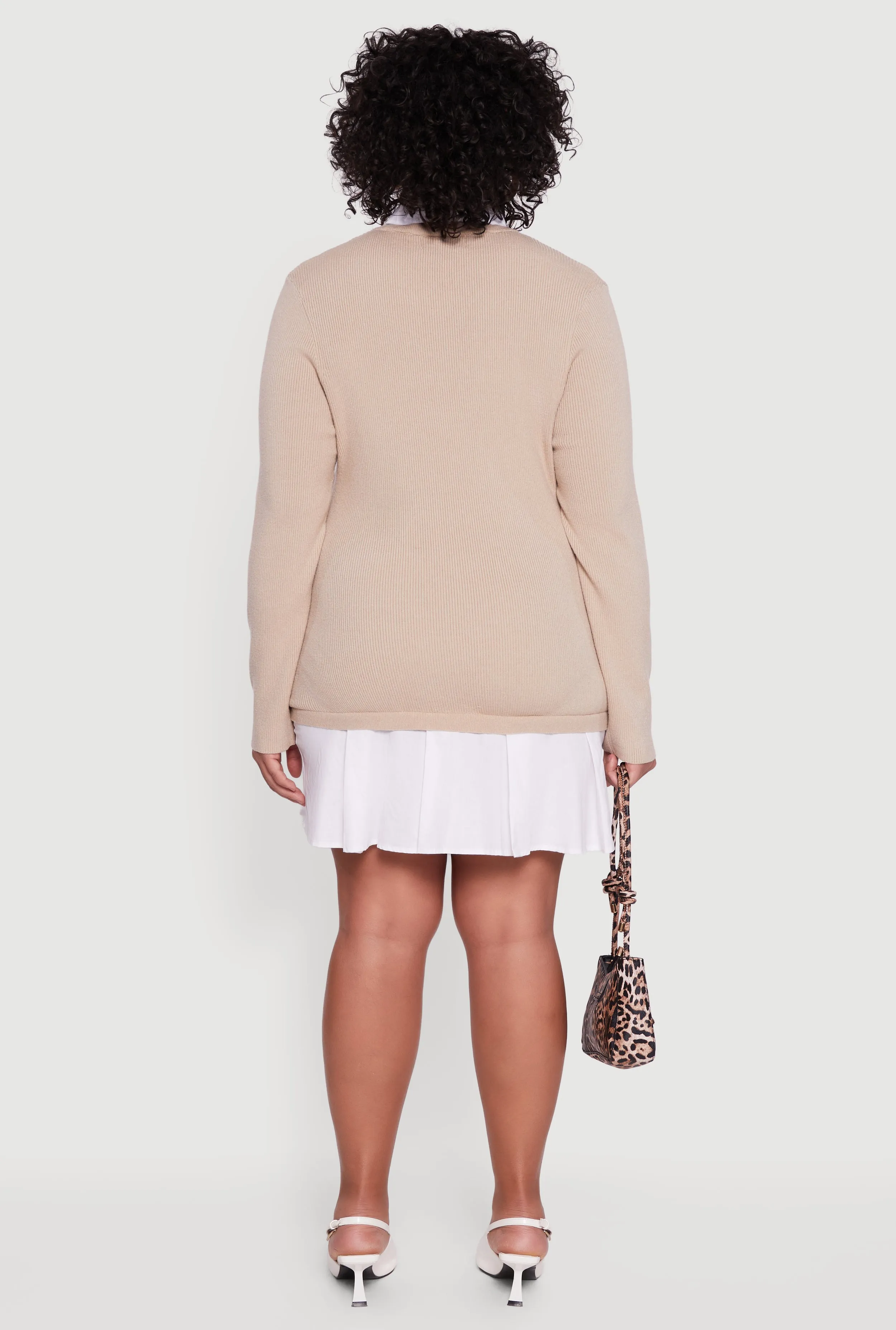 Plus Size Layered Look Sweater Dress sold by Rainbow product image thumbnail 5