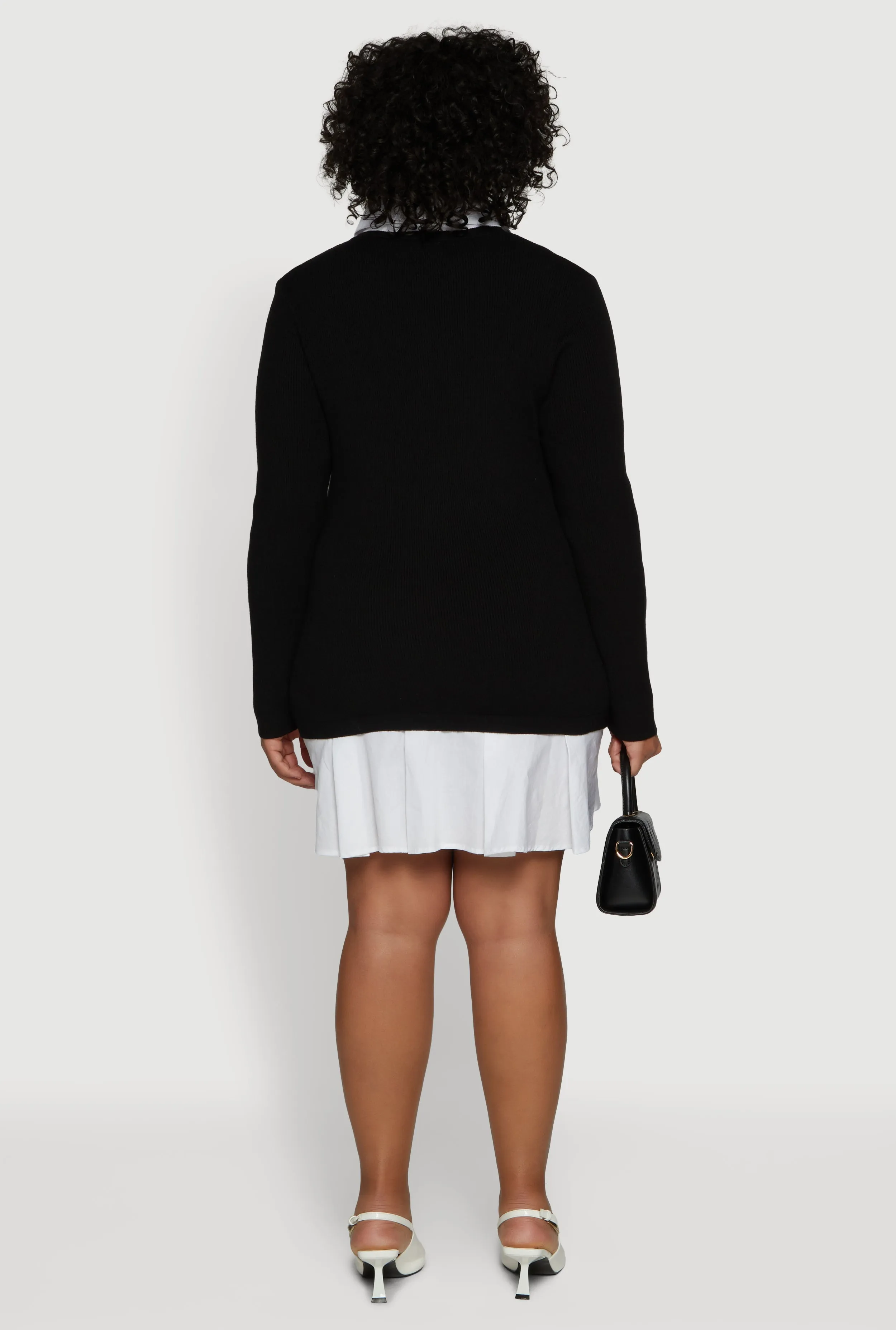 Plus Size Layered Look Sweater Dress sold by Rainbow product image thumbnail 5