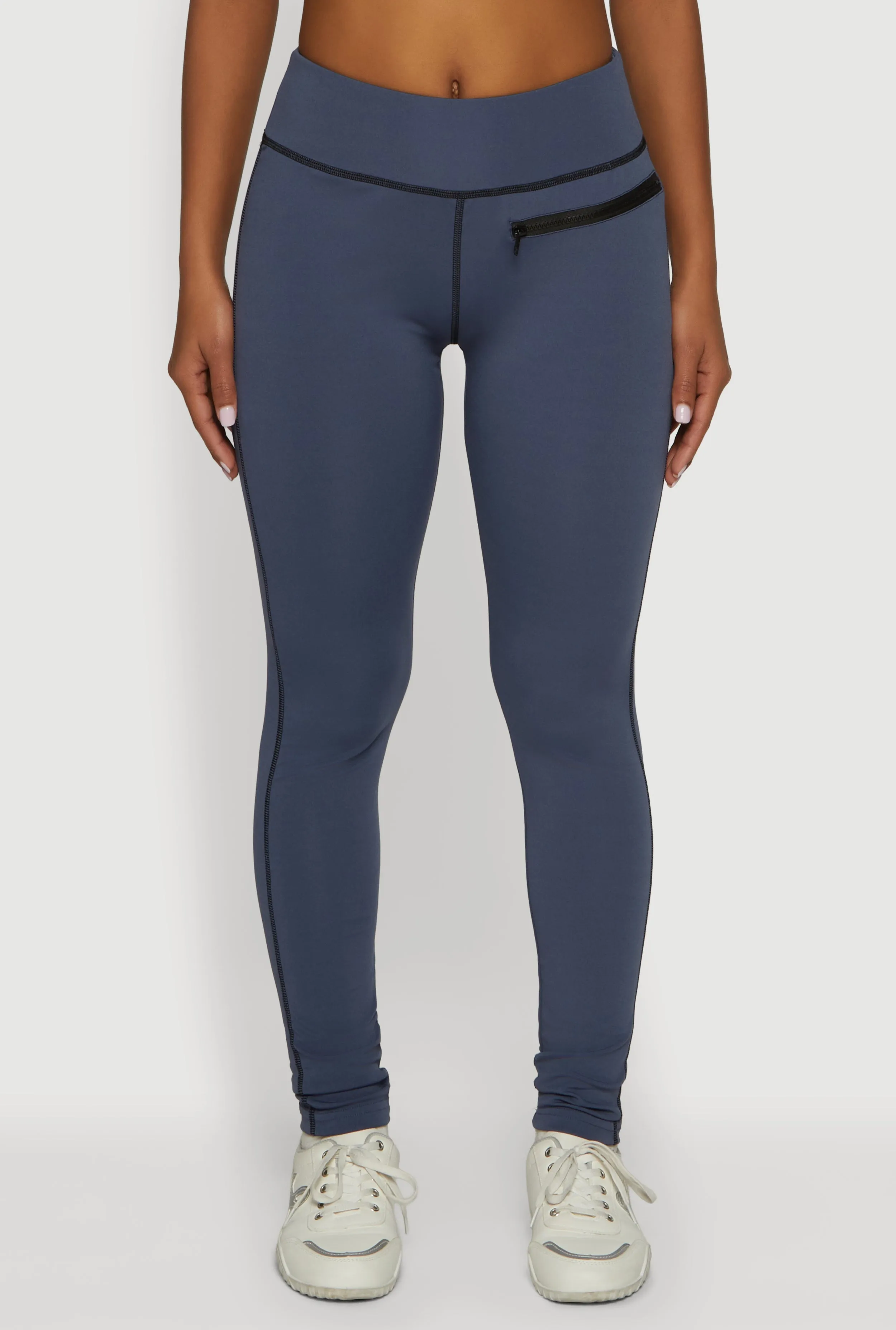 High Waisted Leggings with Zip Pocket Detail sold by Rainbow product image thumbnail 3