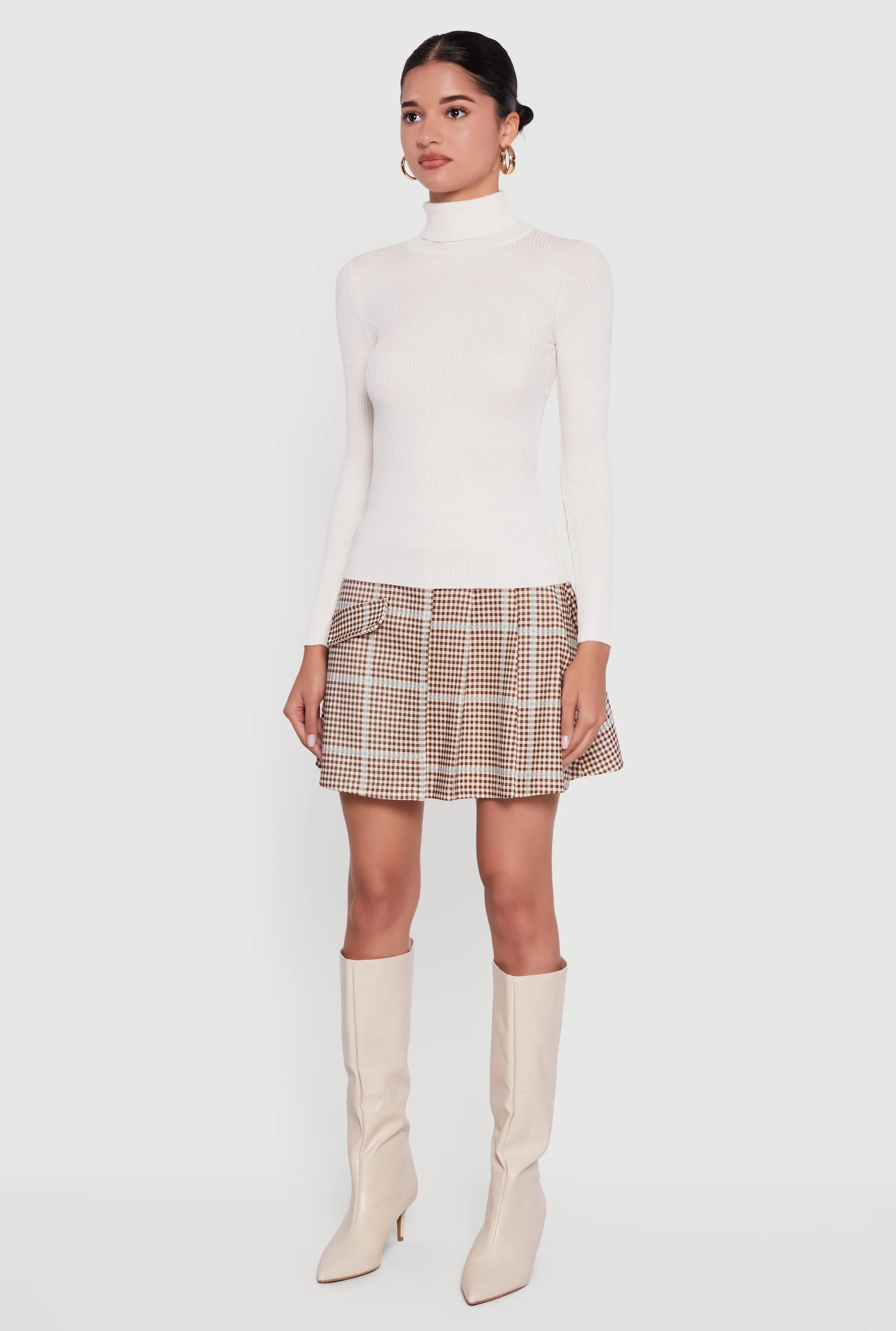 Solid Ribbed Knit Turtleneck Sweater sold by Rainbow product image thumbnail 5