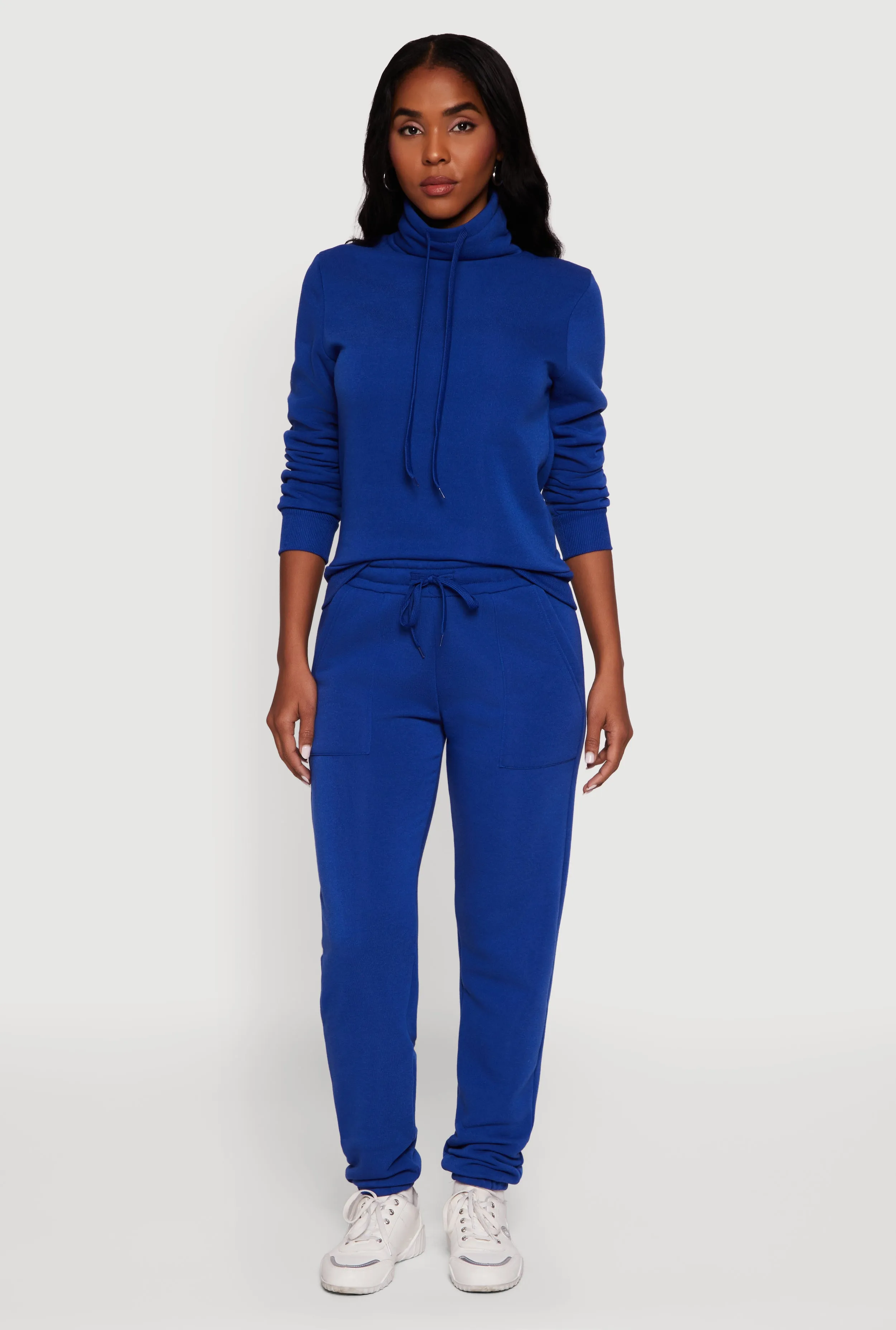 Drawstring Funnel Neck Pullover Sweatshirt sold by Rainbow product image thumbnail 3