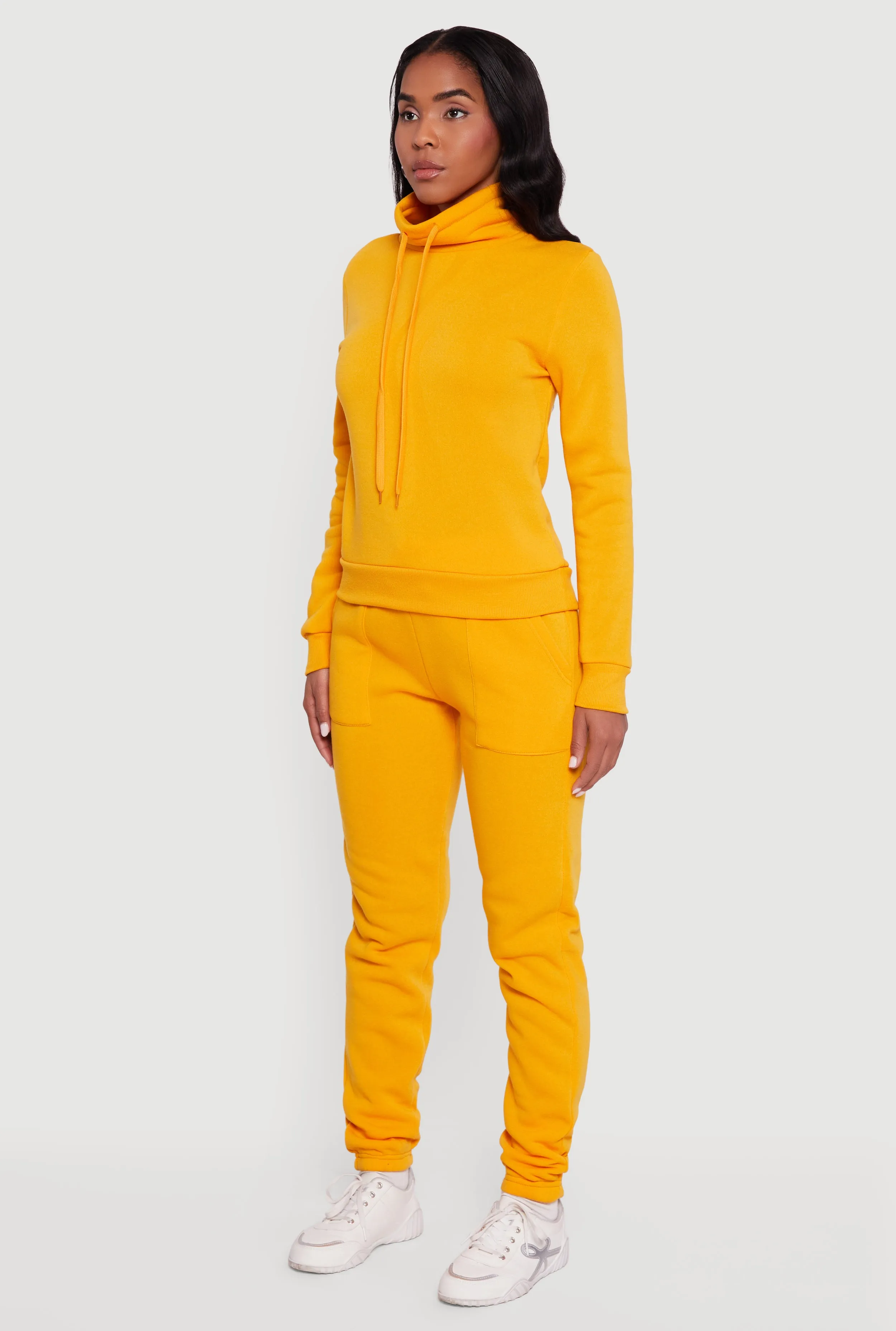 Drawstring Funnel Neck Pullover Sweatshirt sold by Rainbow product image thumbnail 5