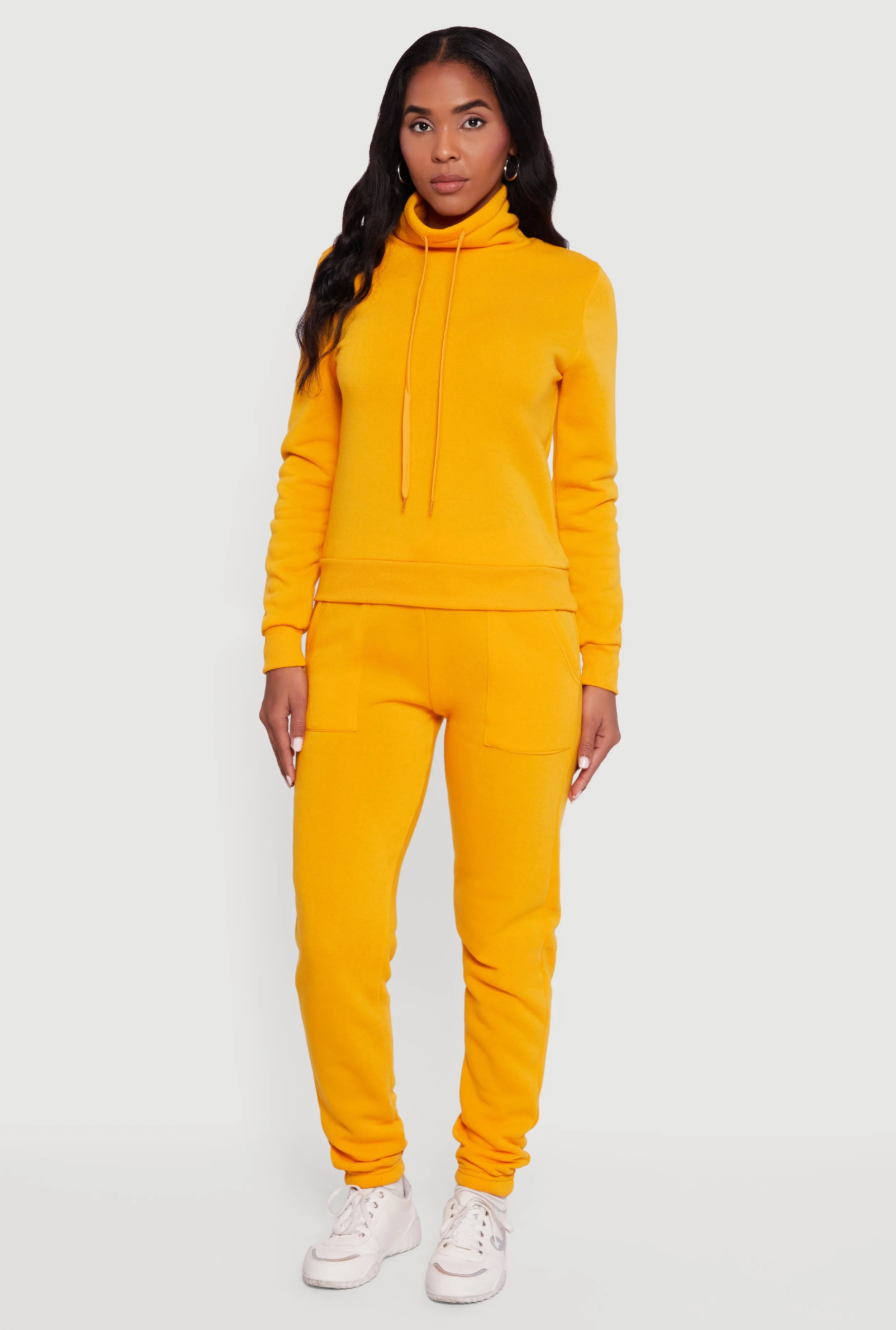 Drawstring Funnel Neck Pullover Sweatshirt sold by Rainbow product image thumbnail 2