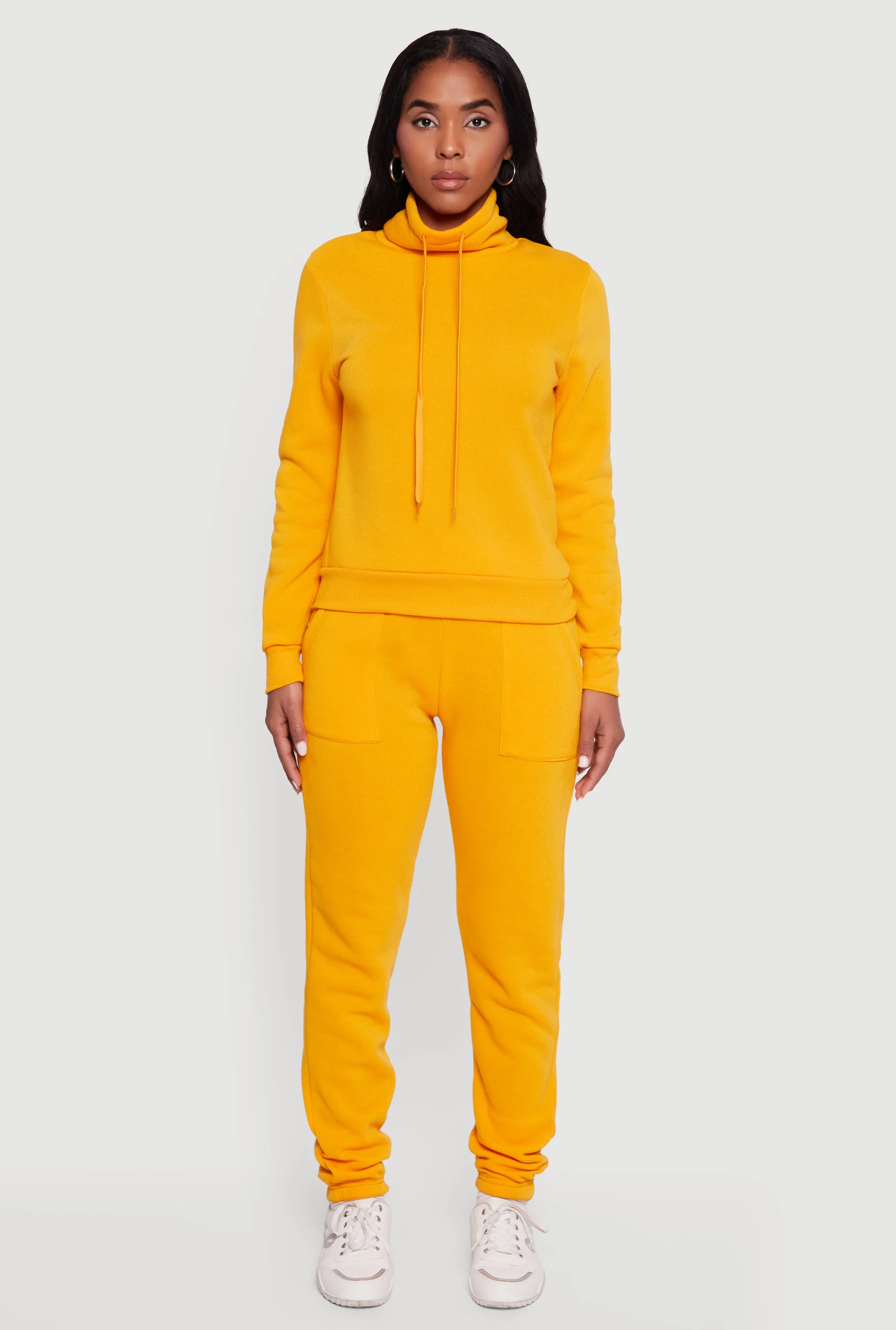 Drawstring Funnel Neck Pullover Sweatshirt sold by Rainbow product image thumbnail 3