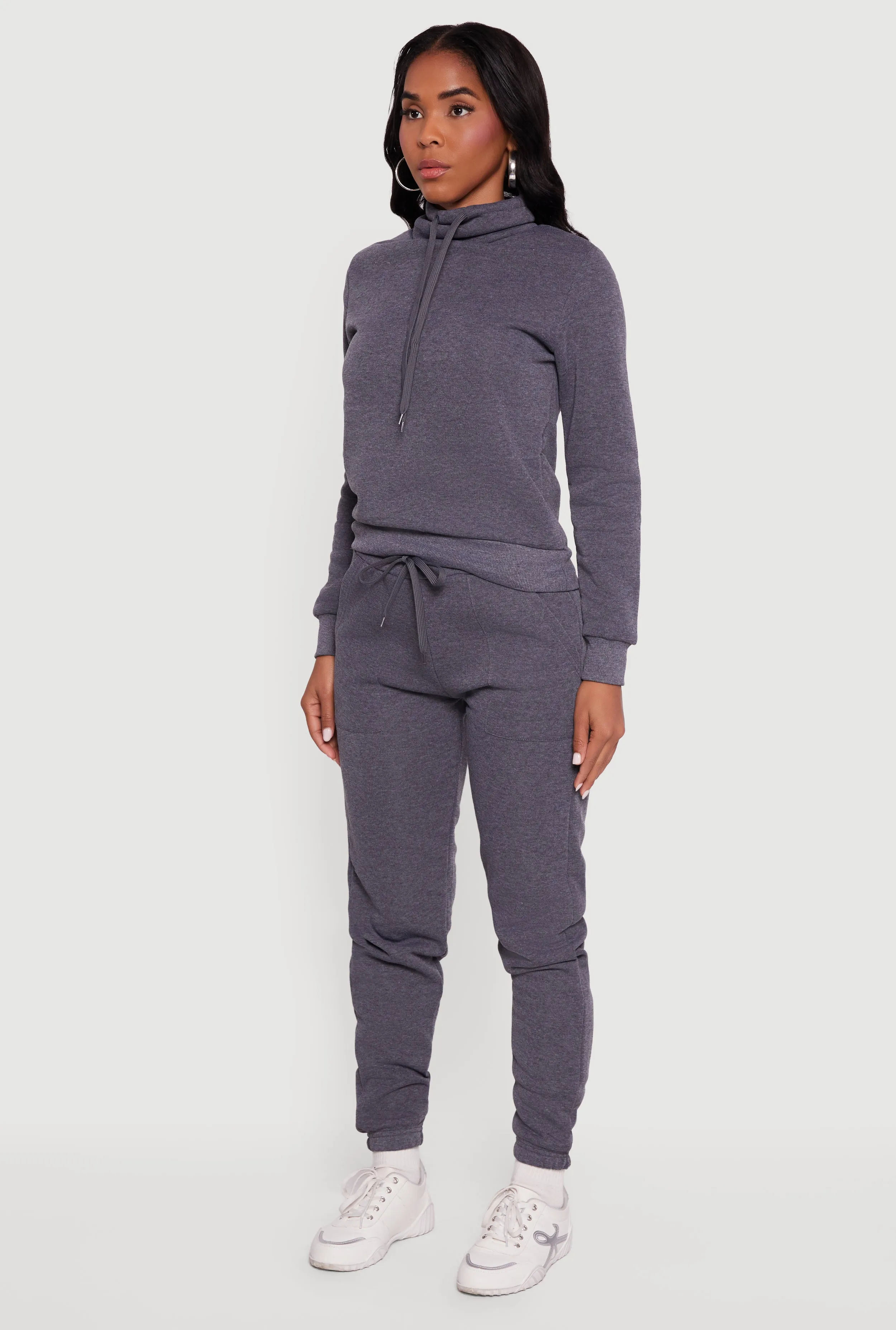 Drawstring Funnel Neck Pullover Sweatshirt sold by Rainbow product image thumbnail 5