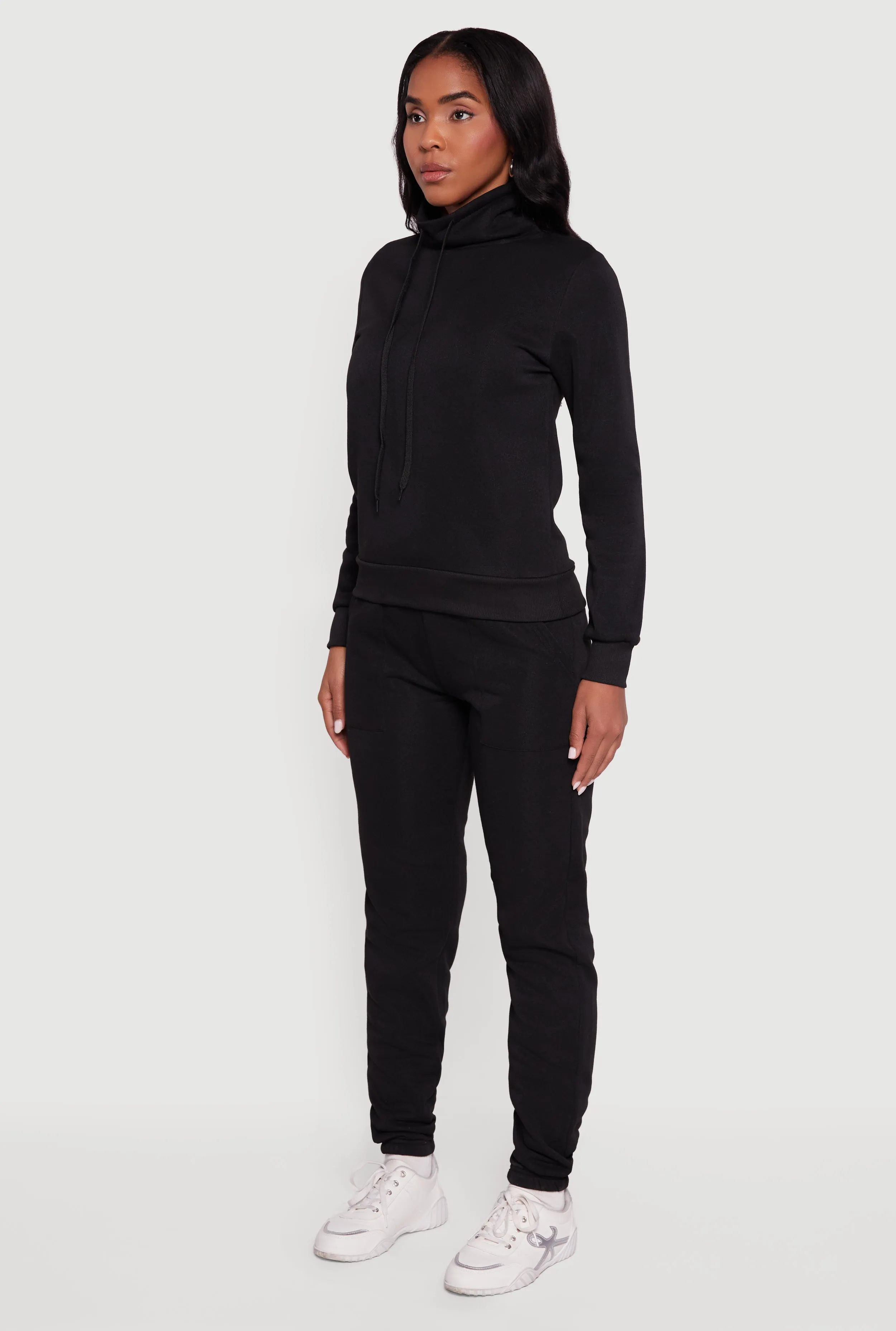 Drawstring Funnel Neck Pullover Sweatshirt sold by Rainbow product image thumbnail 5