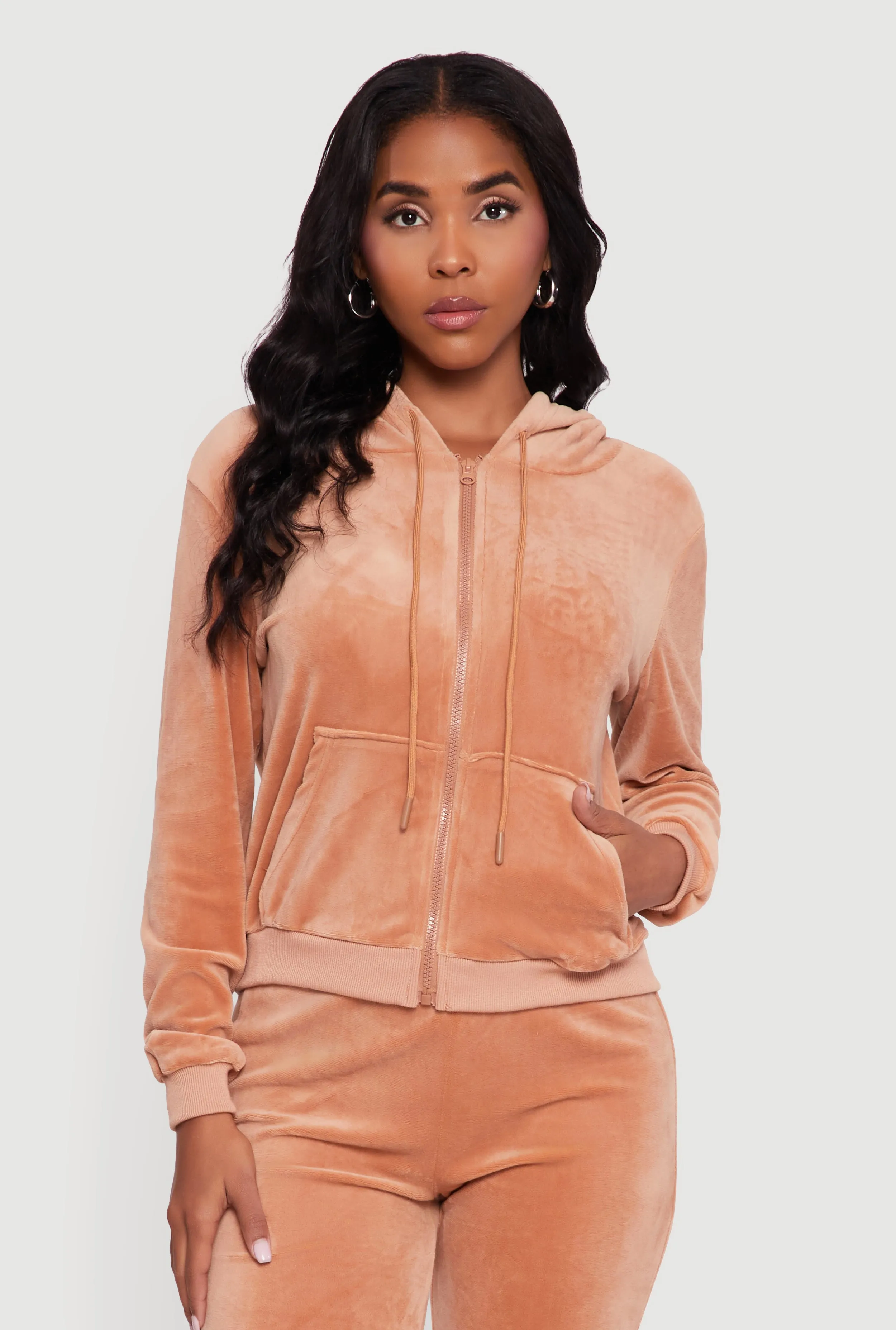 Maris Velour Zip Front Sweatshirt sold by Rainbow product image thumbnail 2