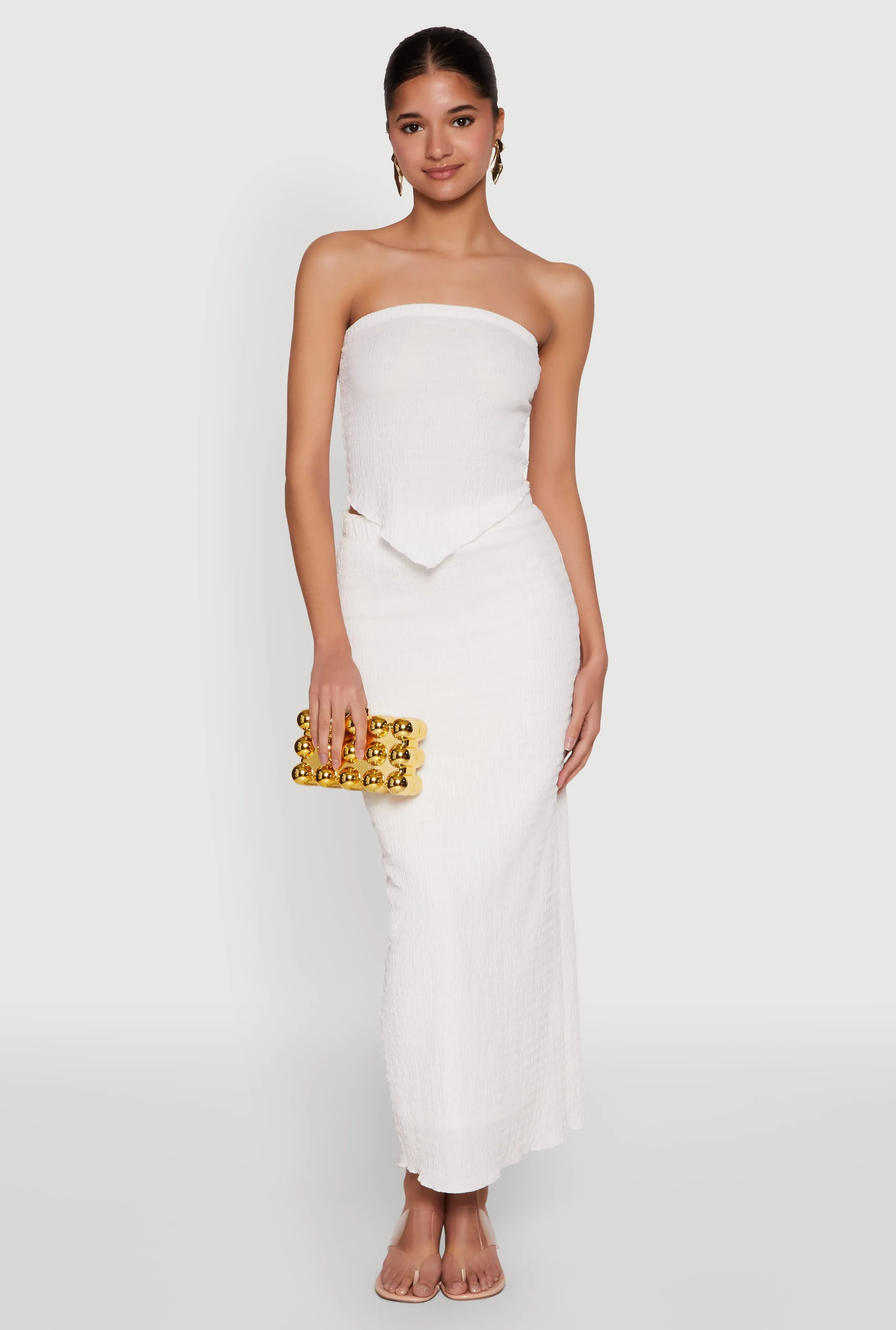 Serena Textured Knit High Waist Maxi Skirt sold by Rainbow product image thumbnail 2