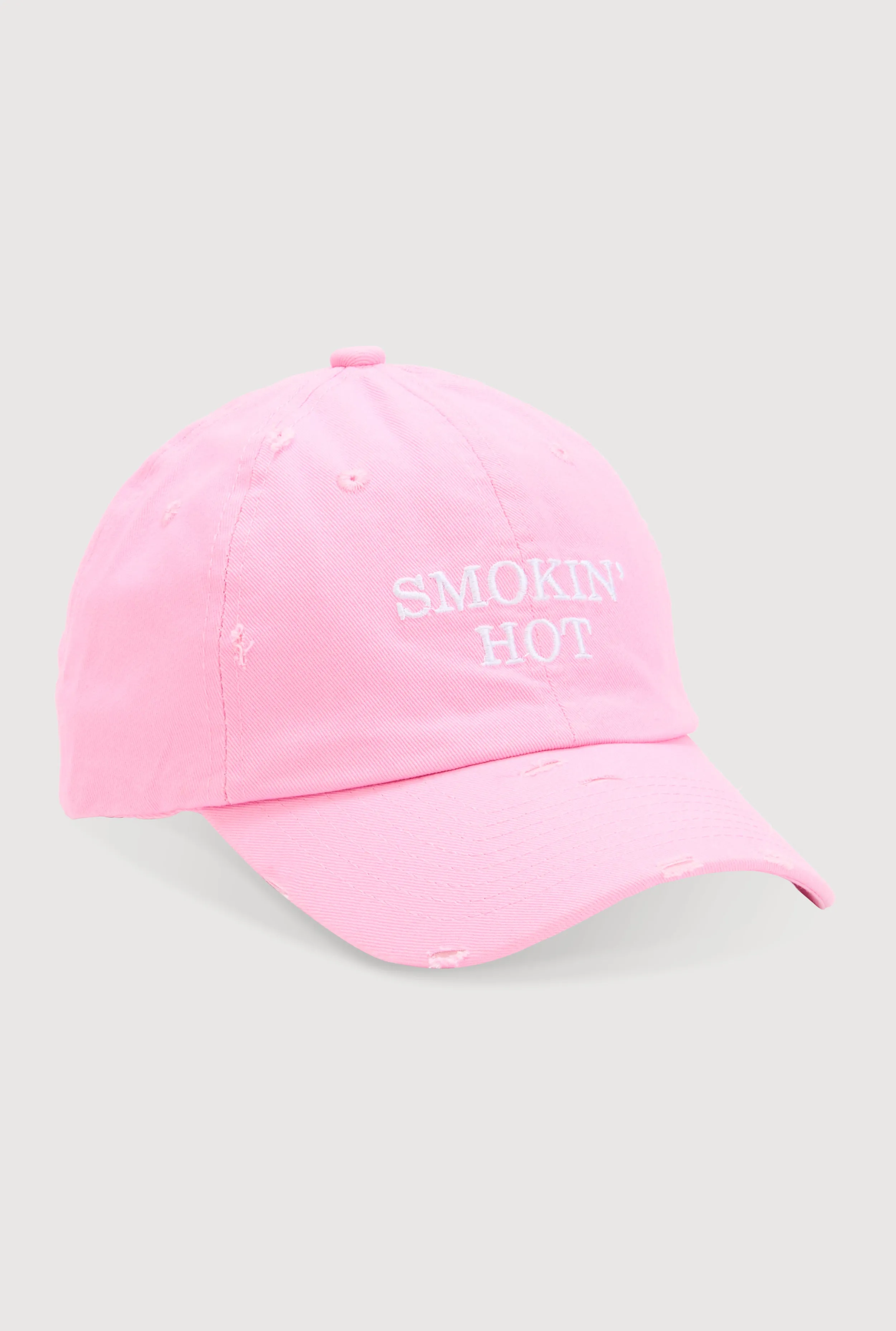 Smokin Hot Embroidered Frayed Baseball Cap sold by Rainbow product image thumbnail 3