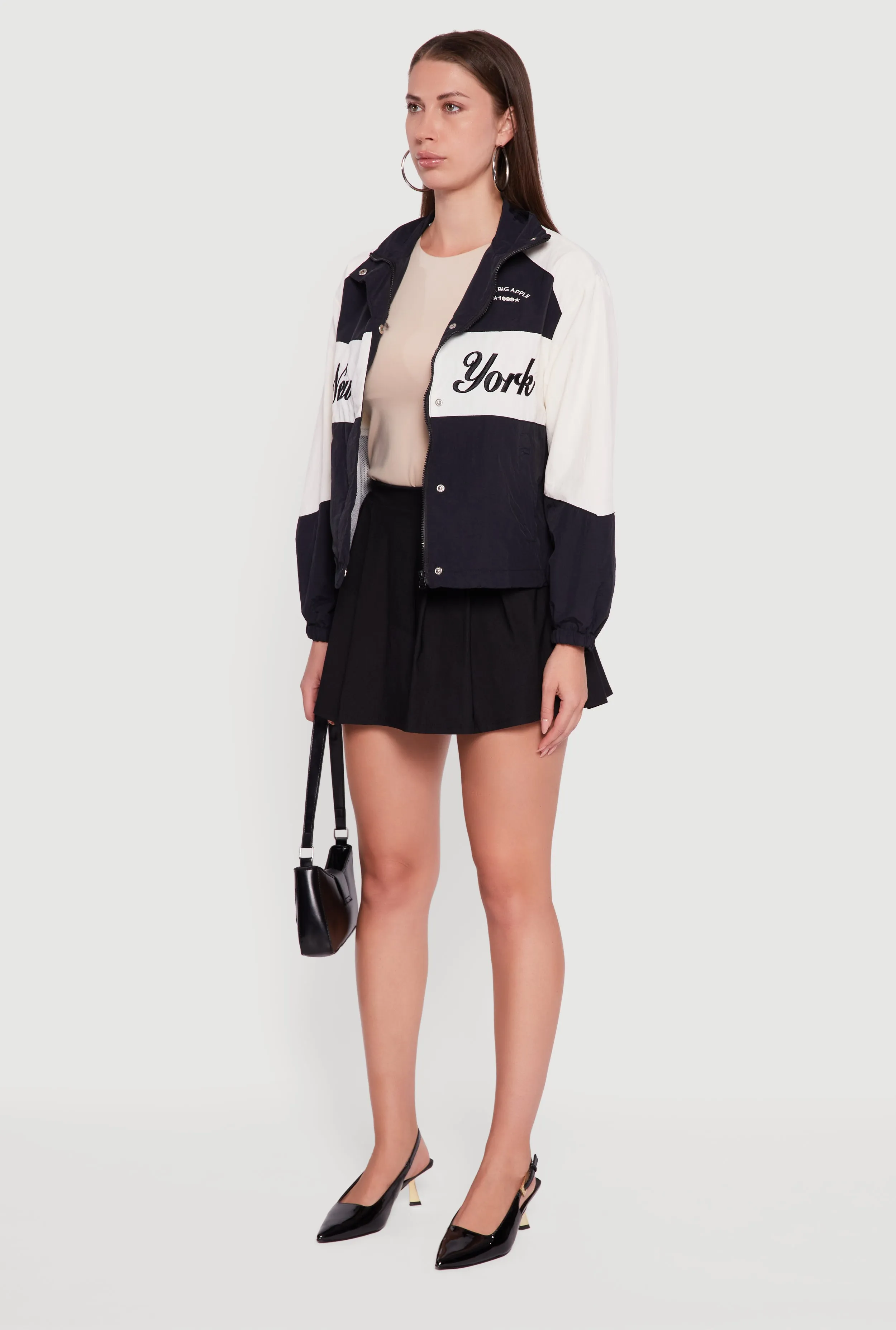 Colorblock Graphic Nylon Windbreaker Jacket sold by Rainbow product image thumbnail 5