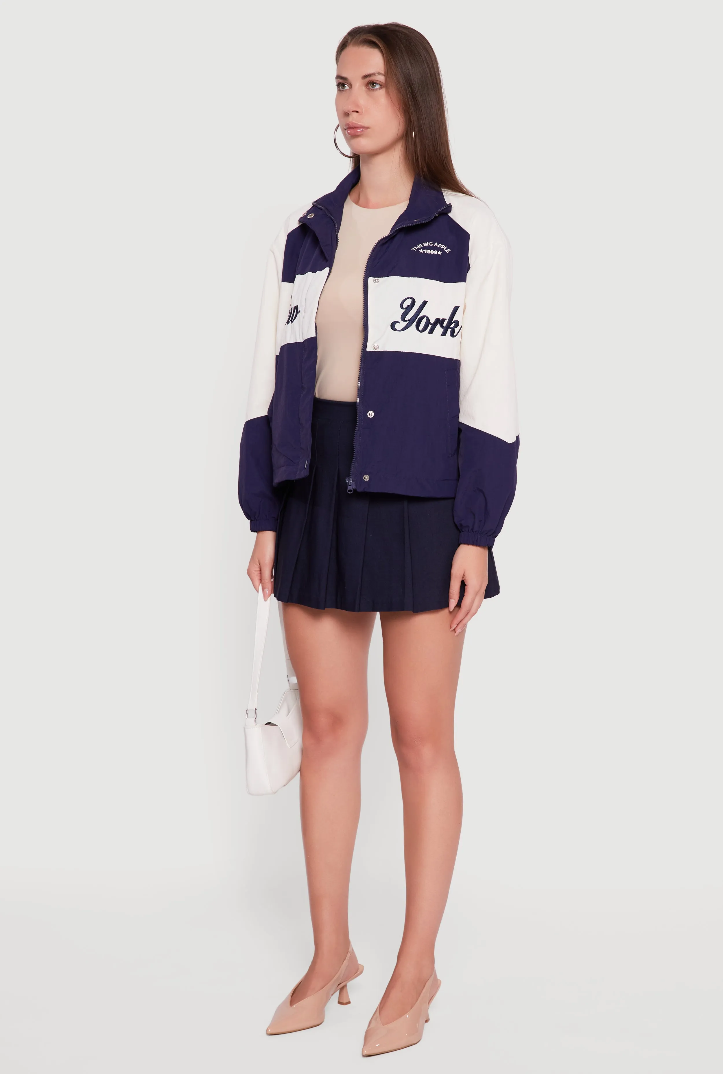 Colorblock Graphic Nylon Windbreaker Jacket sold by Rainbow product image thumbnail 5