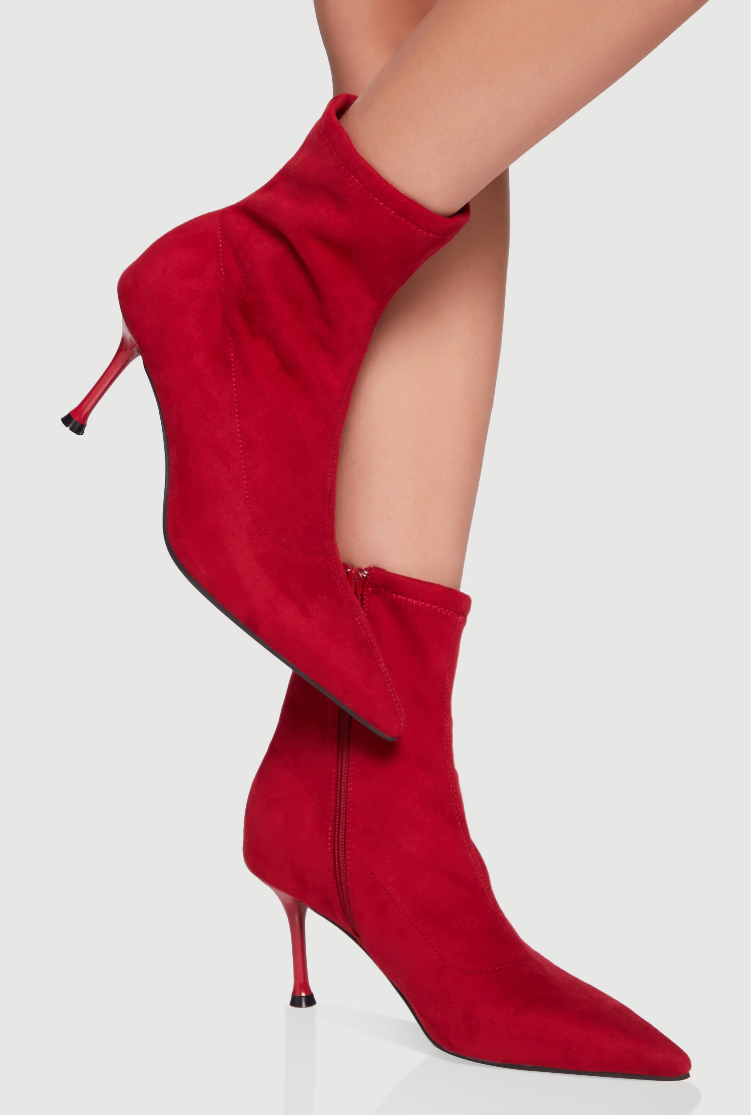 Pointed Toe Stiletto Heel Dress Booties sold by Rainbow