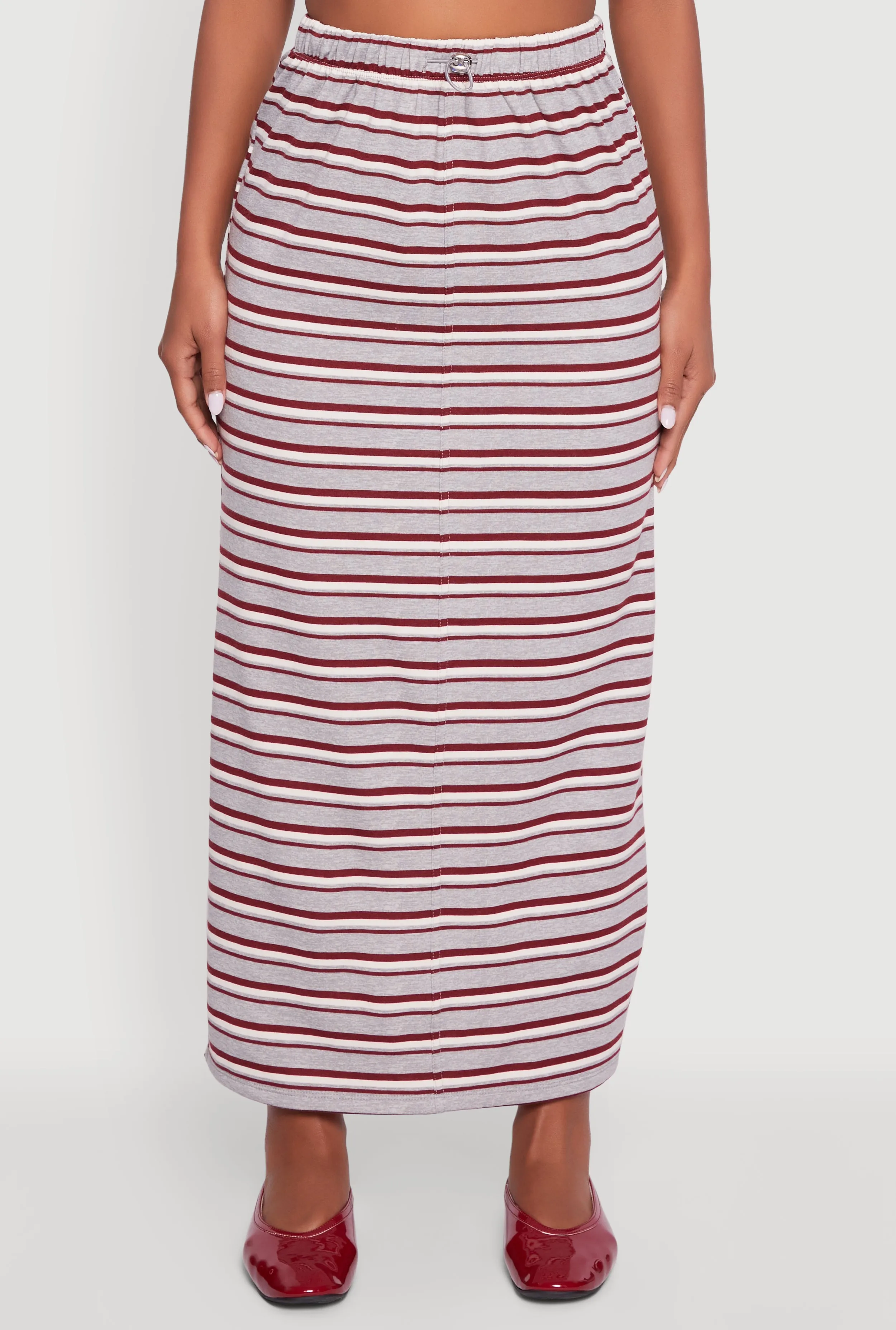 Layla Striped Drawstring Waist Maxi Skirt sold by Rainbow product image thumbnail 3