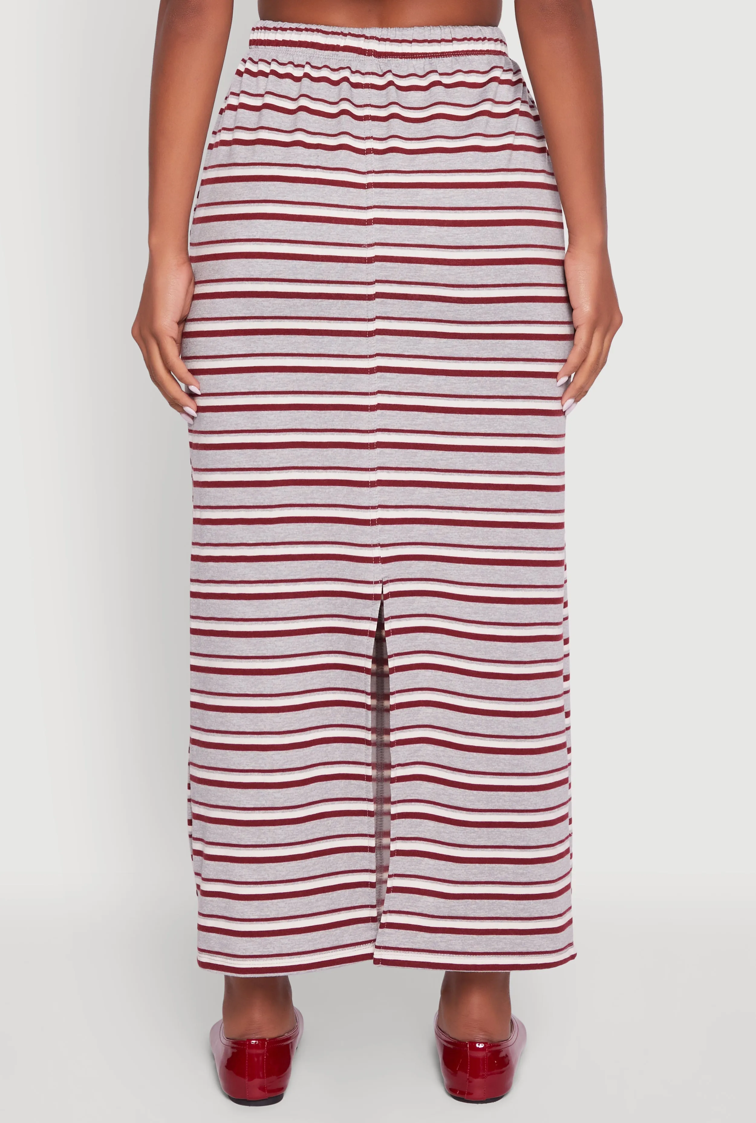 Layla Striped Drawstring Waist Maxi Skirt sold by Rainbow product image thumbnail 5