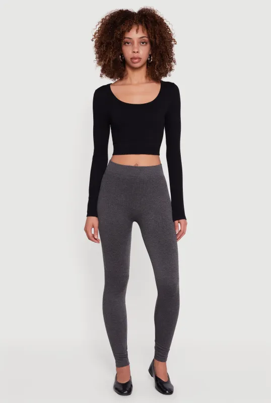 Marled High Waisted Leggings sold by Rainbow