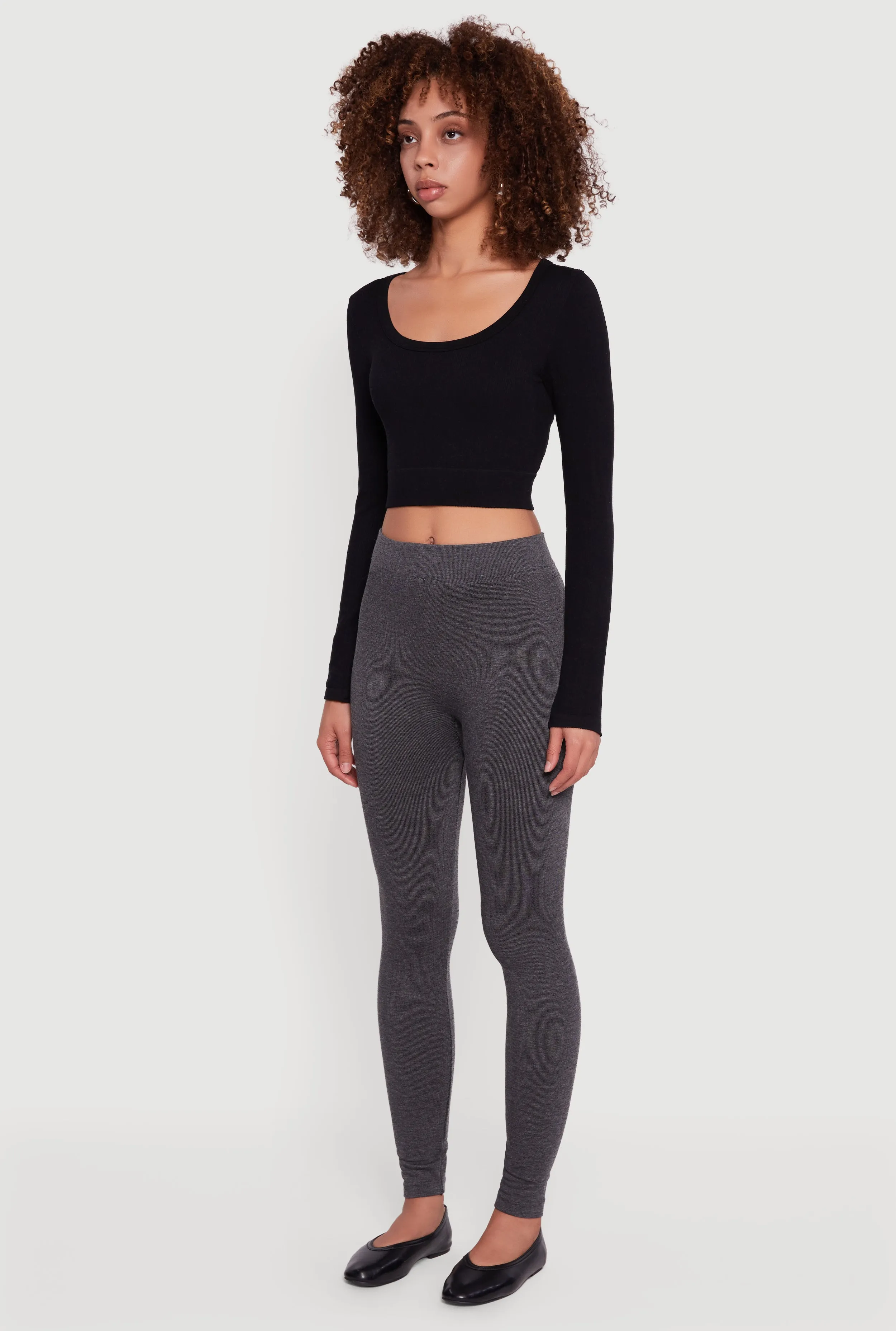 Marled High Waisted Leggings sold by Rainbow product image thumbnail 3