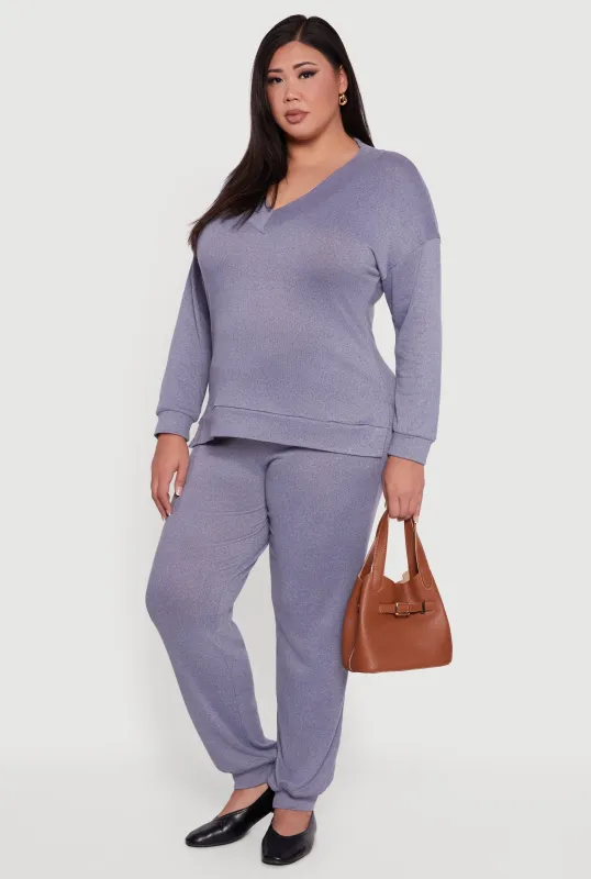 Plus Size Drawstring High Waisted Joggers sold by Rainbow