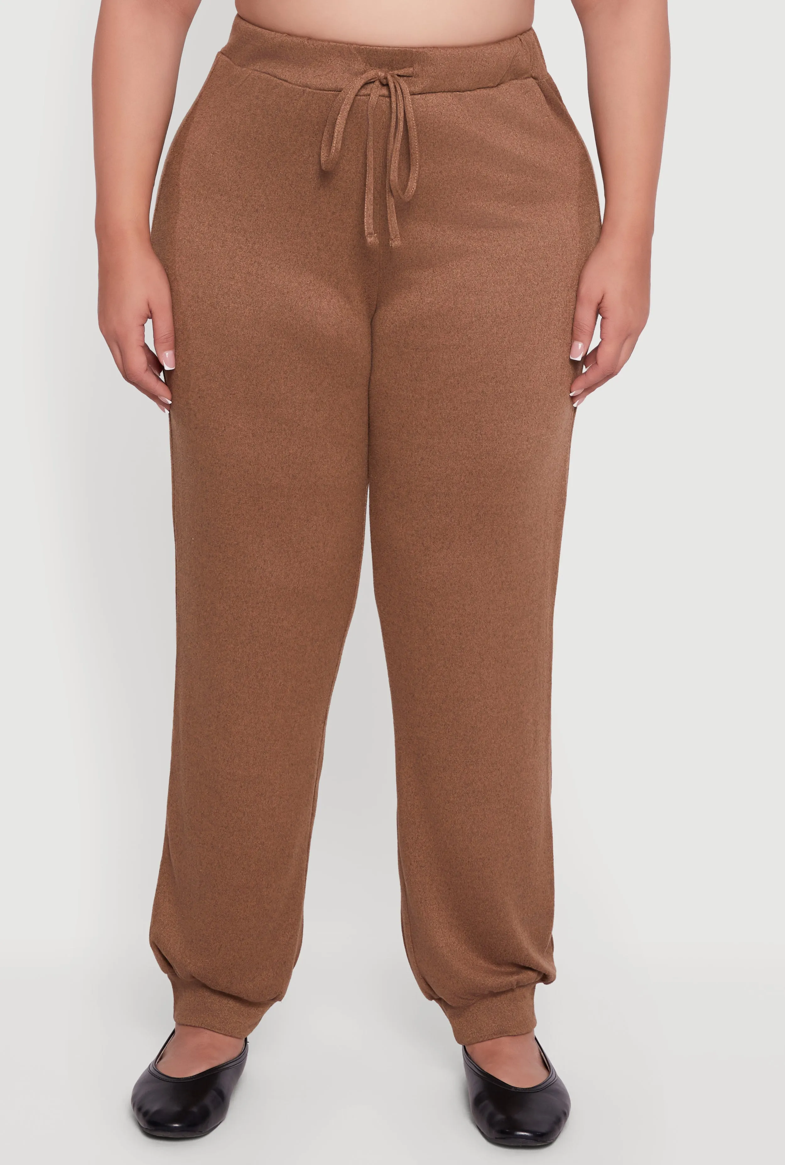 Plus Size Drawstring High Waisted Joggers sold by Rainbow product image thumbnail 3