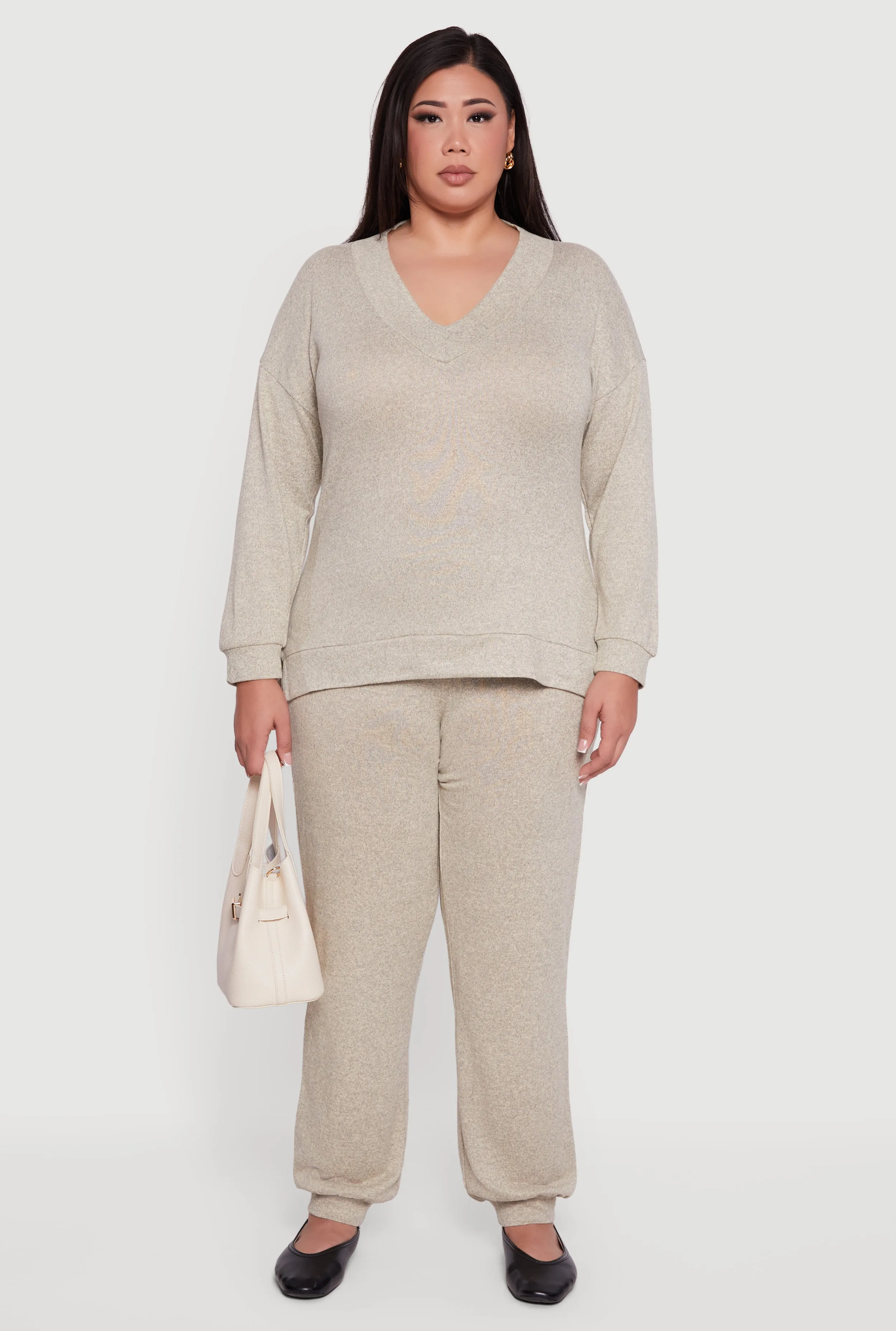 Plus Size Drawstring High Waisted Joggers sold by Rainbow product image thumbnail 2