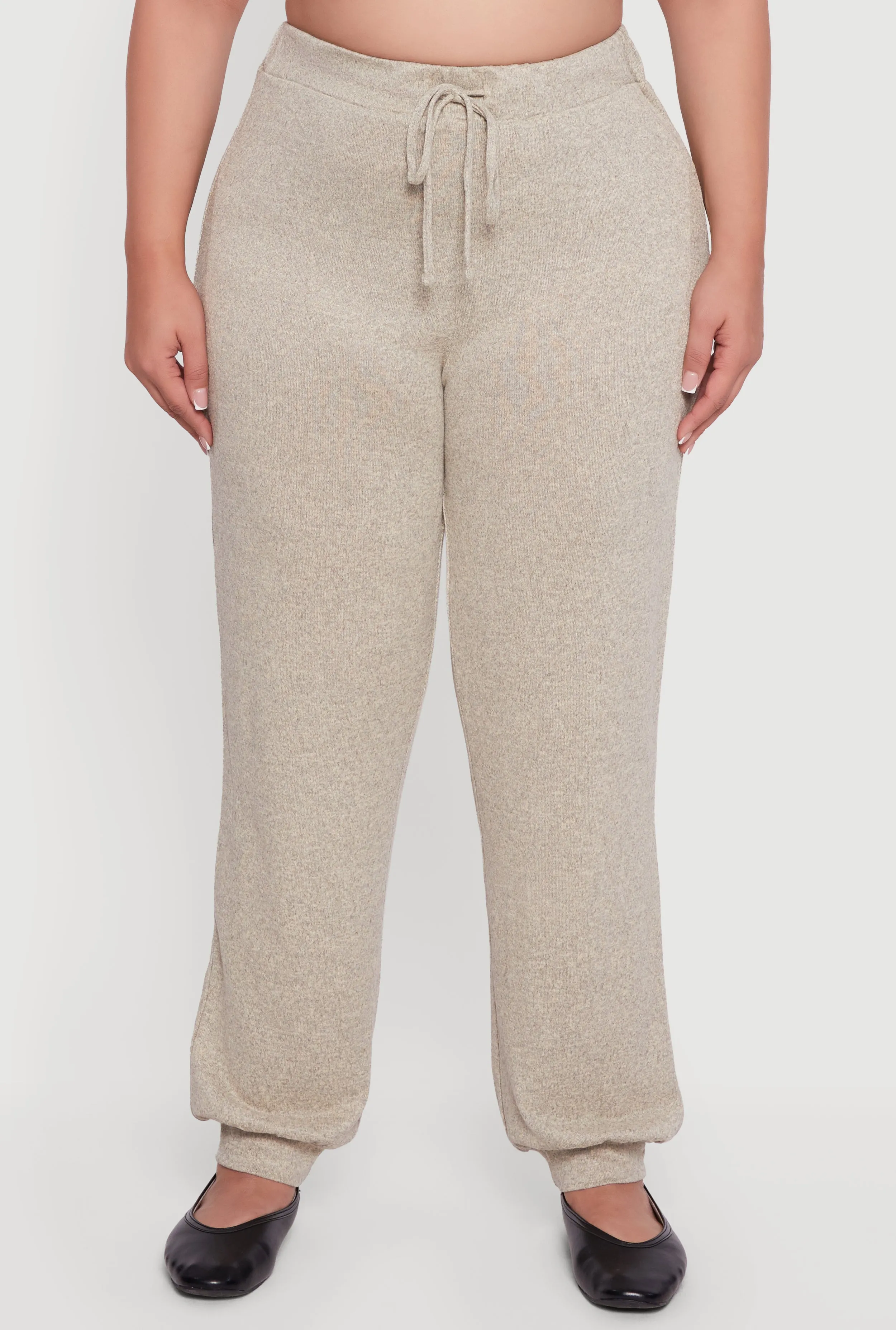 Plus Size Drawstring High Waisted Joggers sold by Rainbow product image thumbnail 3