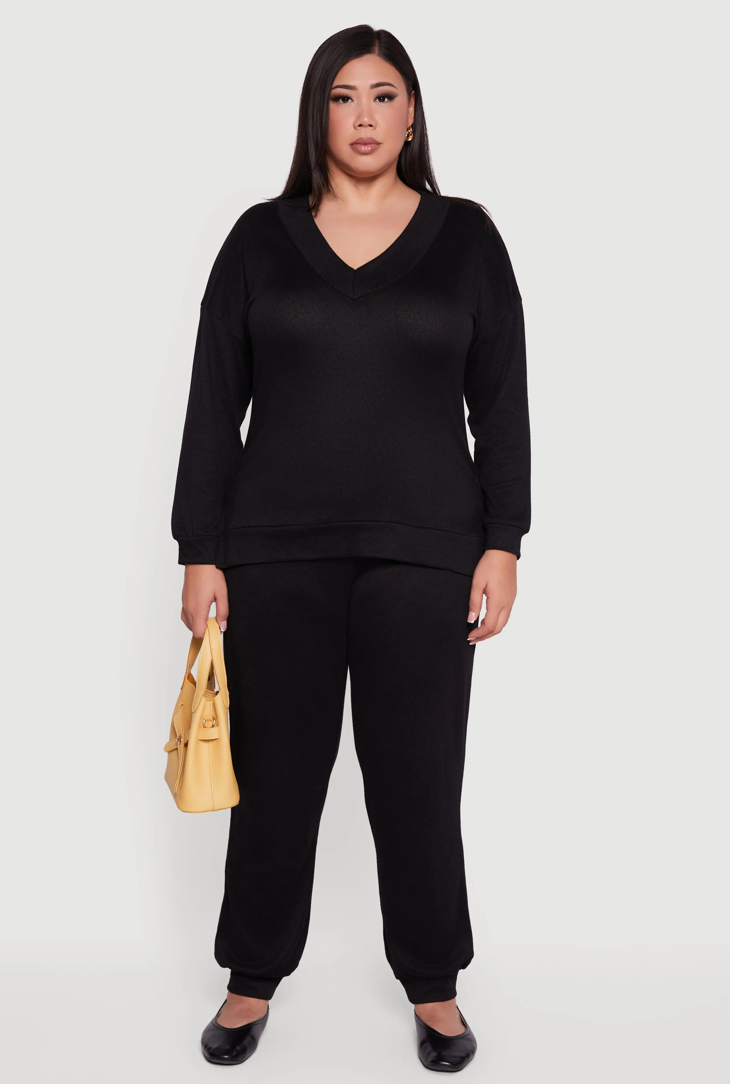 Plus Size Drawstring High Waisted Joggers sold by Rainbow product image thumbnail 2