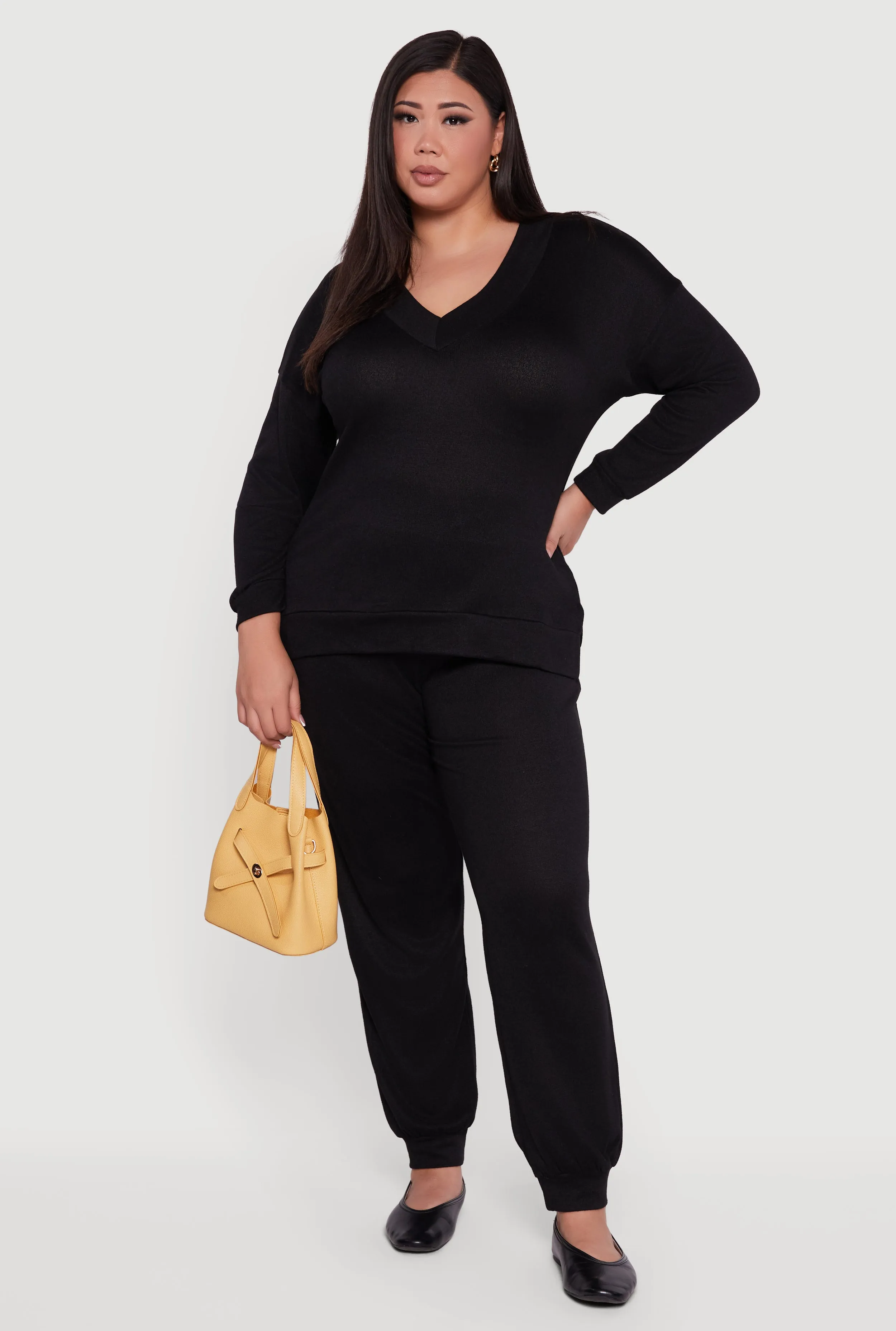 Plus Size Drawstring High Waisted Joggers sold by Rainbow