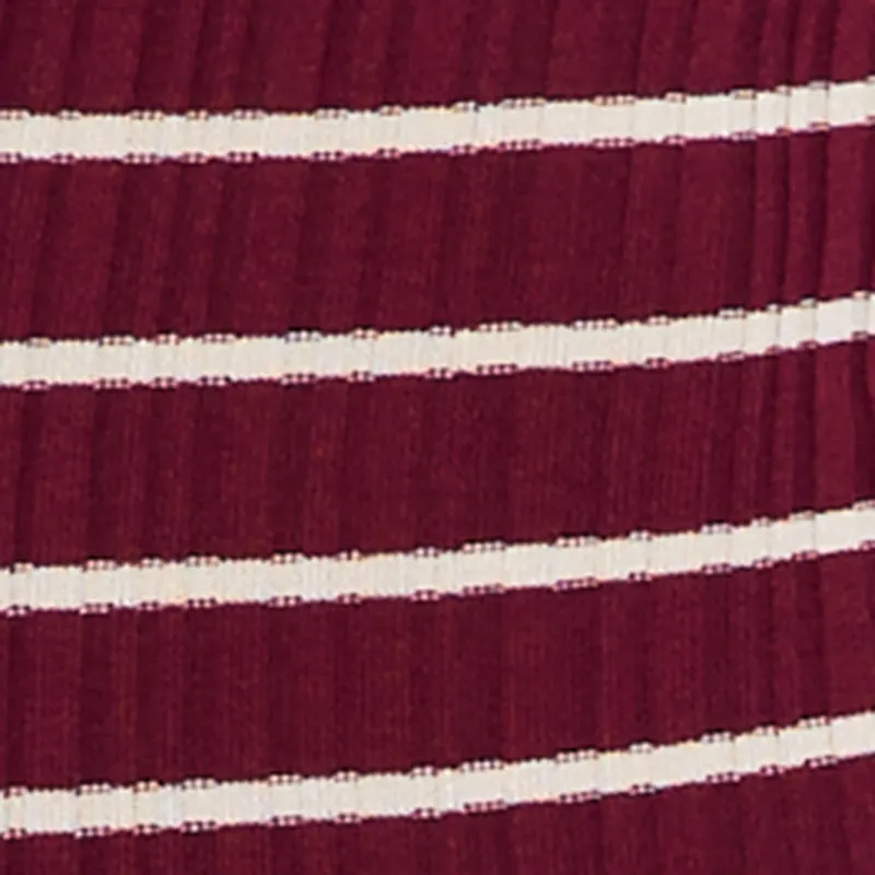 Striped Fold Over Off the Shoulder Sweater Dress sold by Rainbow product image thumbnail 4