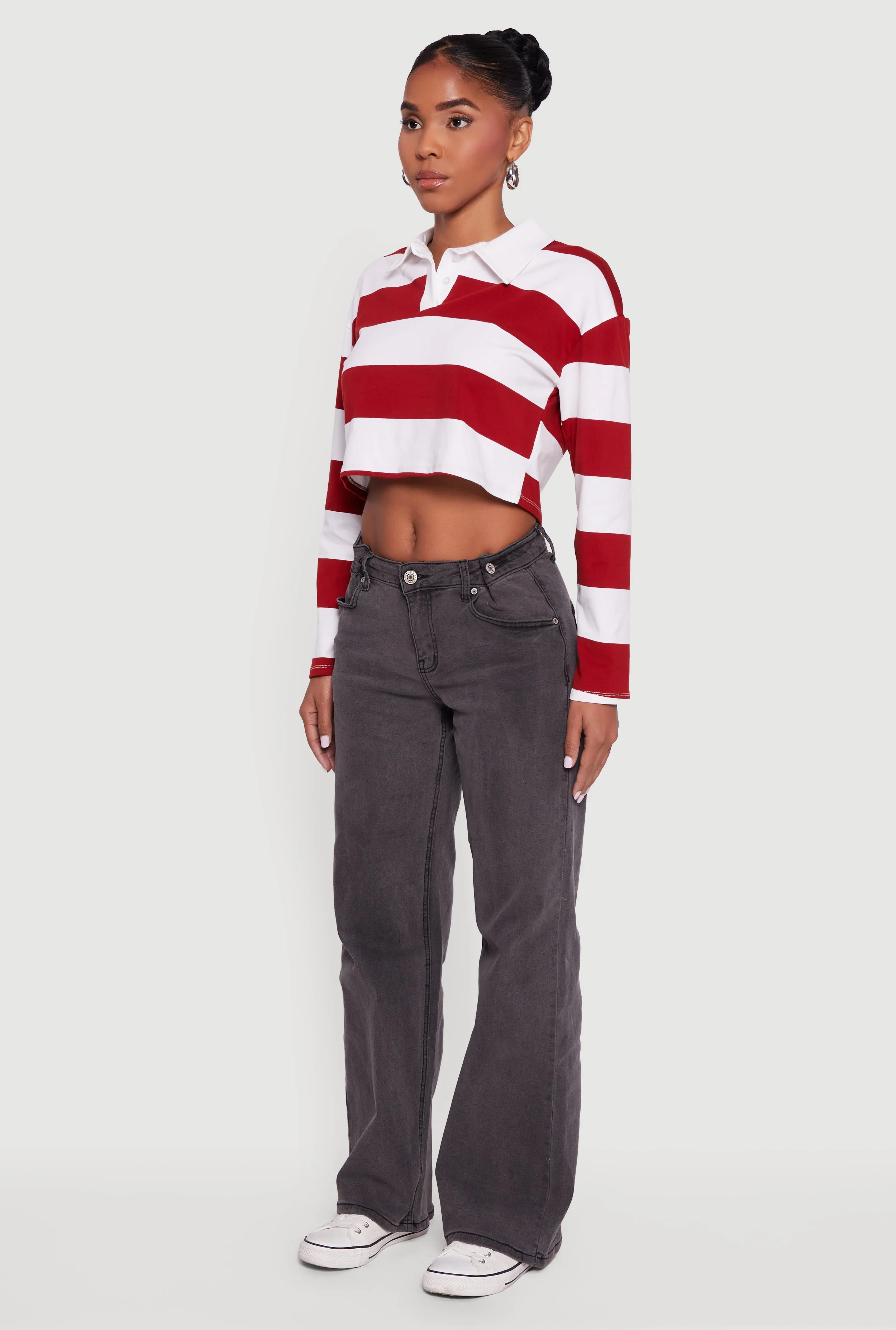 Adjustable Waist Detail Acid Wash Jeans sold by Rainbow product image thumbnail 3