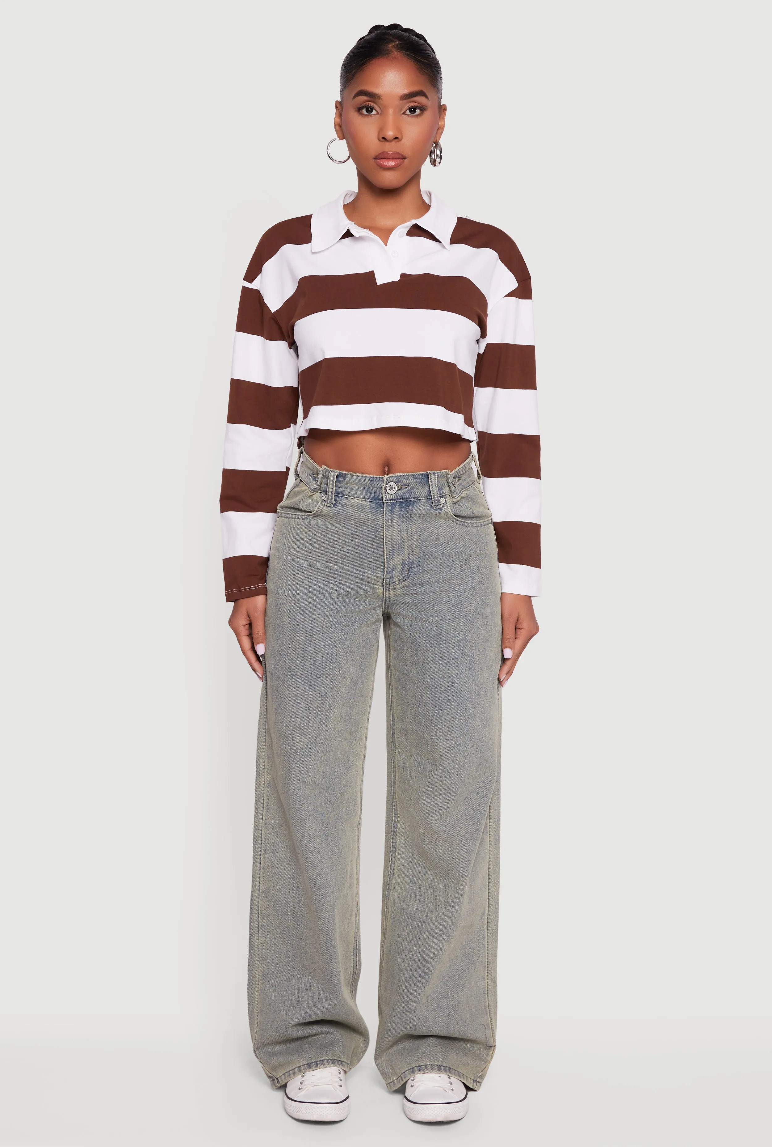 Adjustable Waist Detail Acid Wash Jeans sold by Rainbow product image thumbnail 2