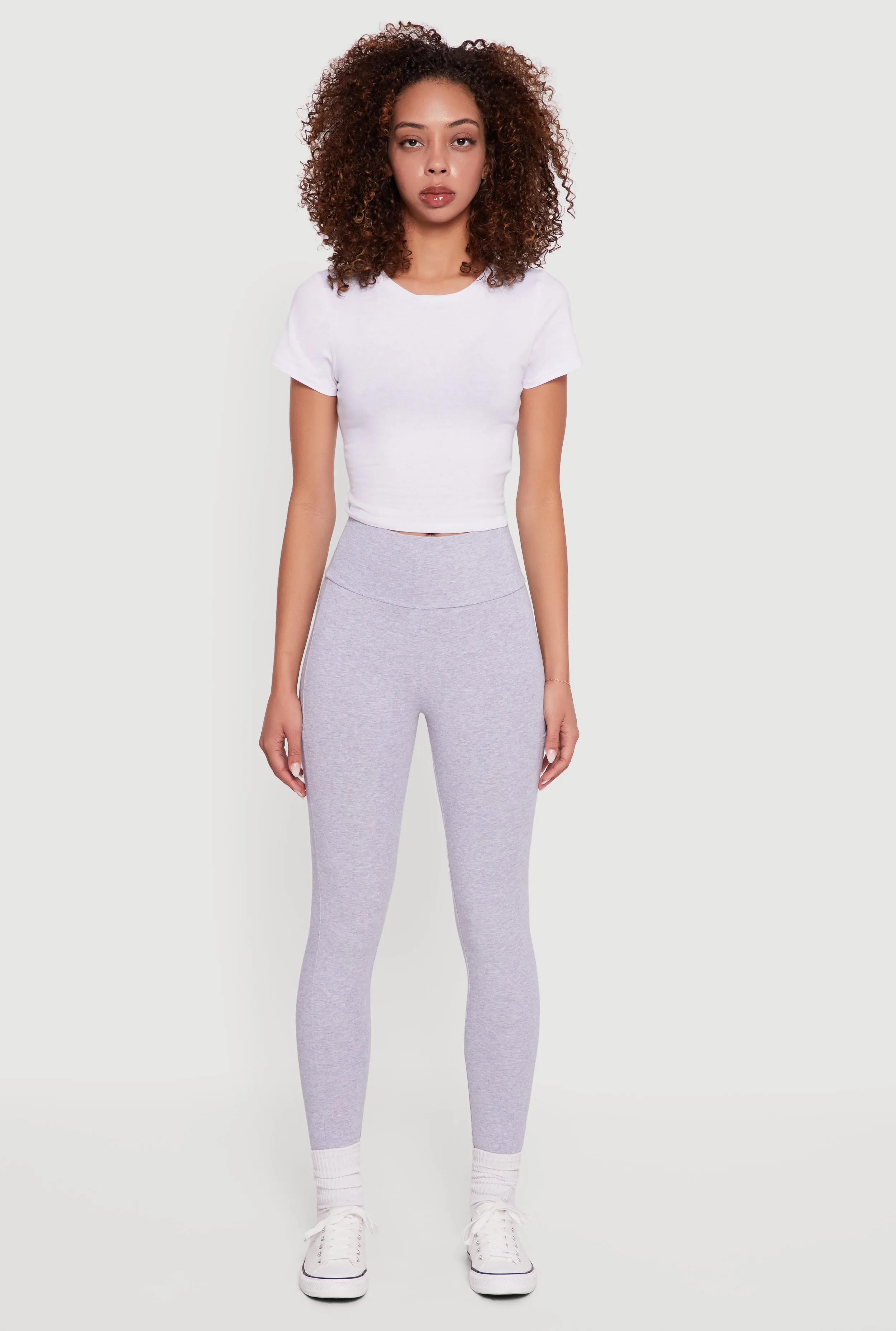 High Waisted Leggings with Cell Phone Pocket sold by Rainbow product image thumbnail 2