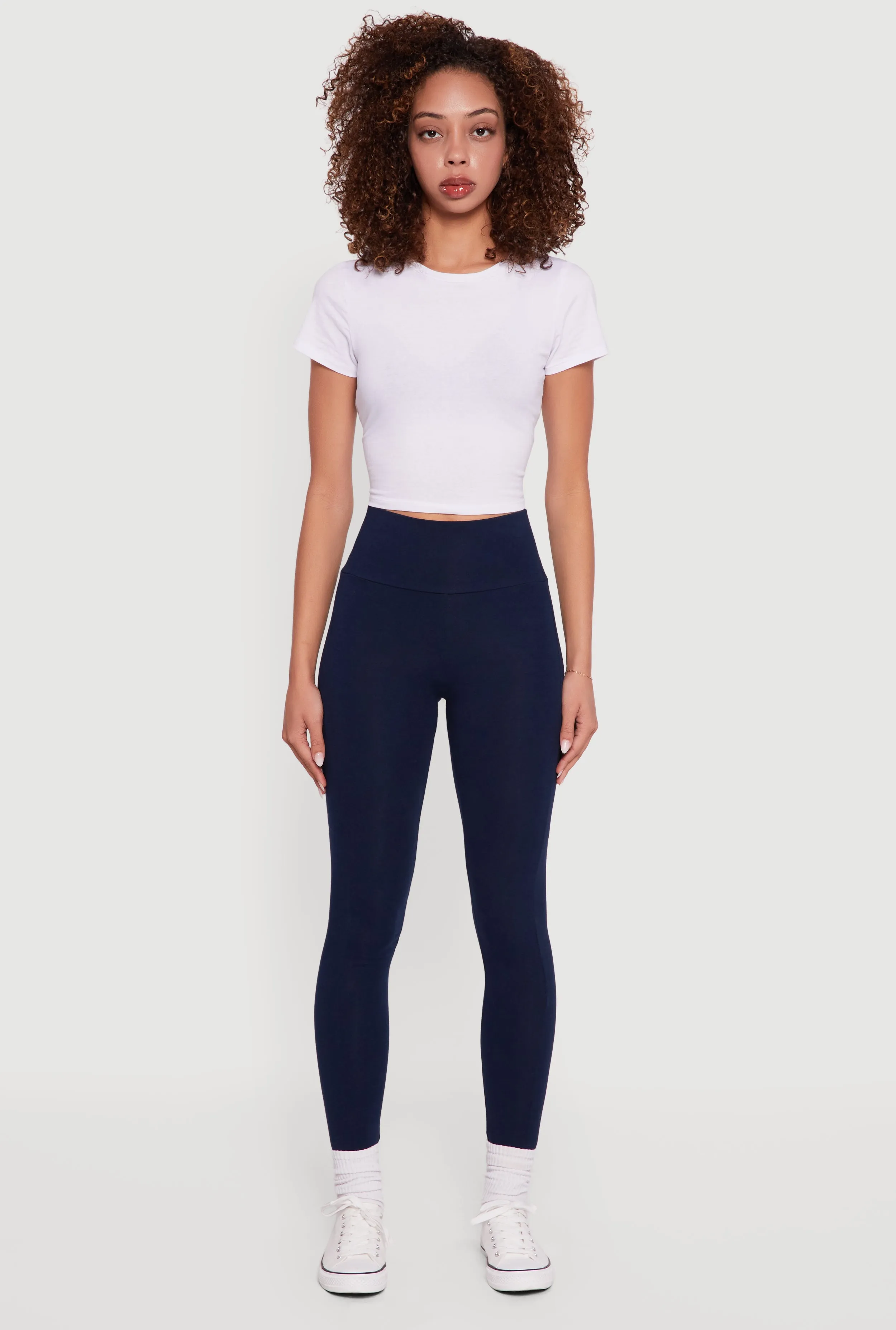 High Waisted Leggings with Cell Phone Pocket sold by Rainbow product image thumbnail 2