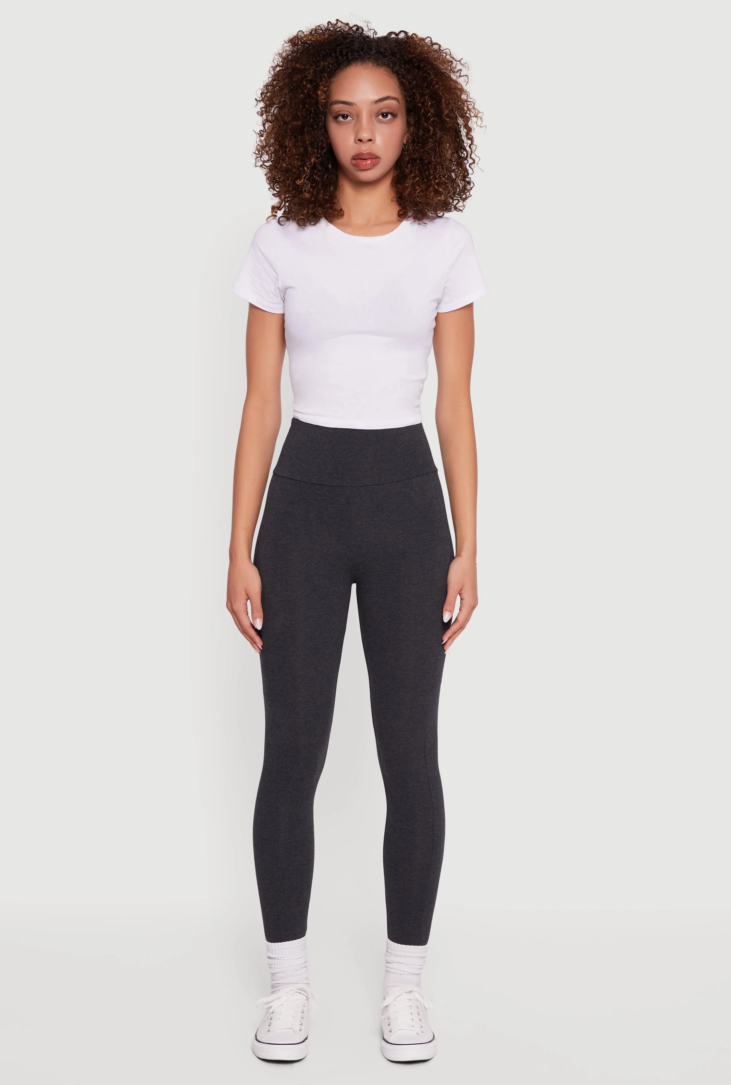 High Waisted Leggings with Cell Phone Pocket sold by Rainbow product image thumbnail 2