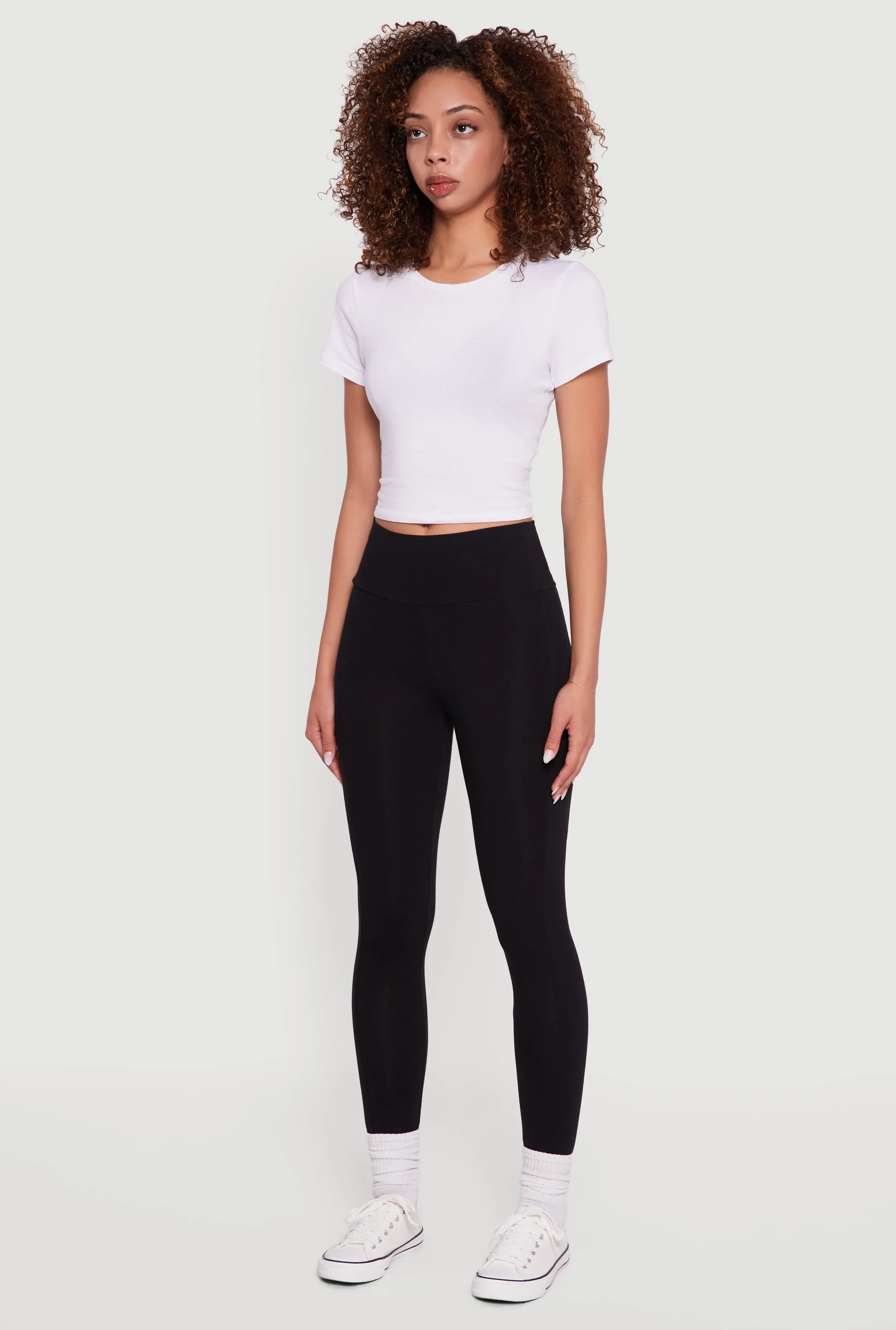 High Waisted Leggings with Cell Phone Pocket sold by Rainbow product image thumbnail 3