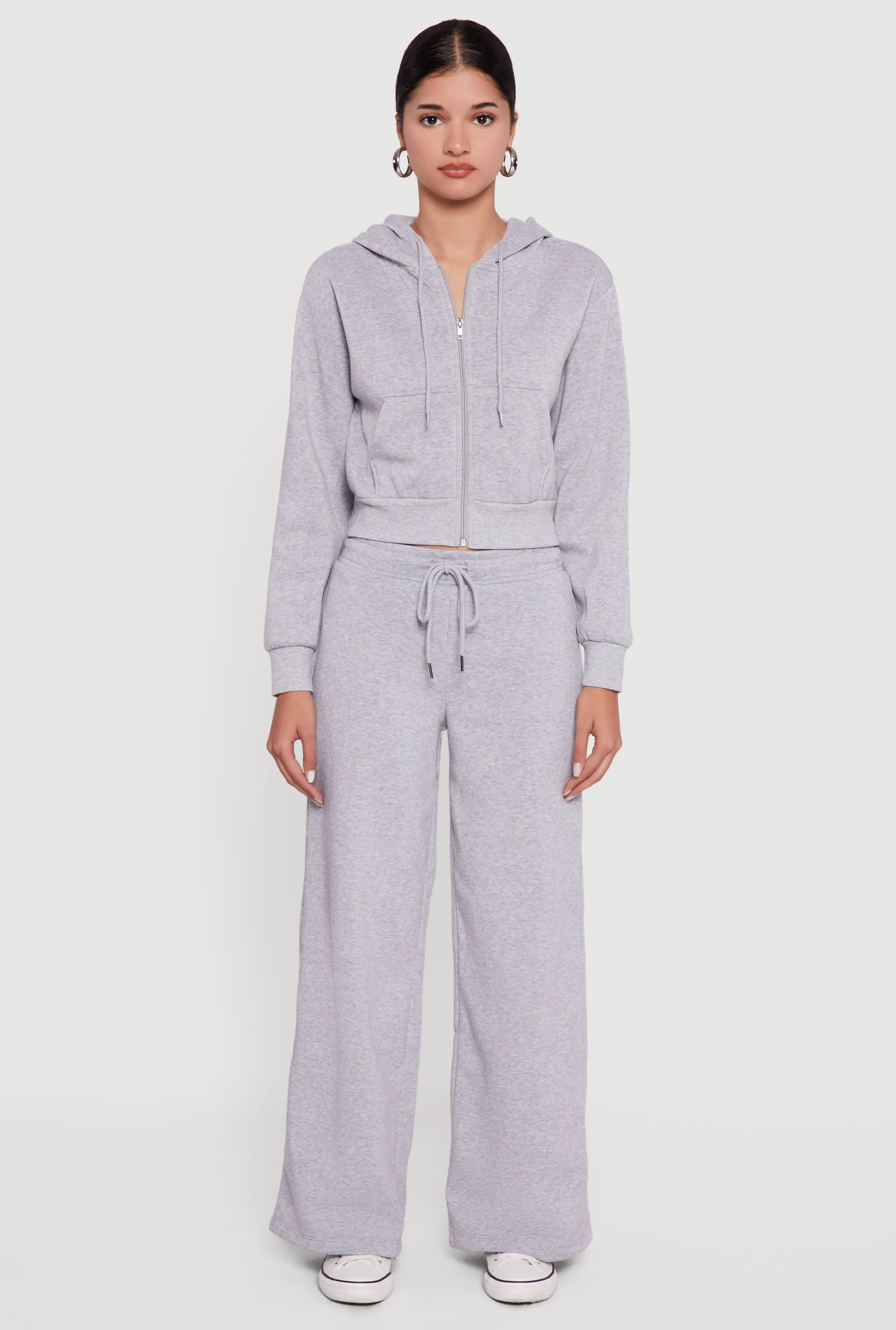 Drawstring Waist Pull On Wide Leg Sweatpants sold by Rainbow product image thumbnail 2