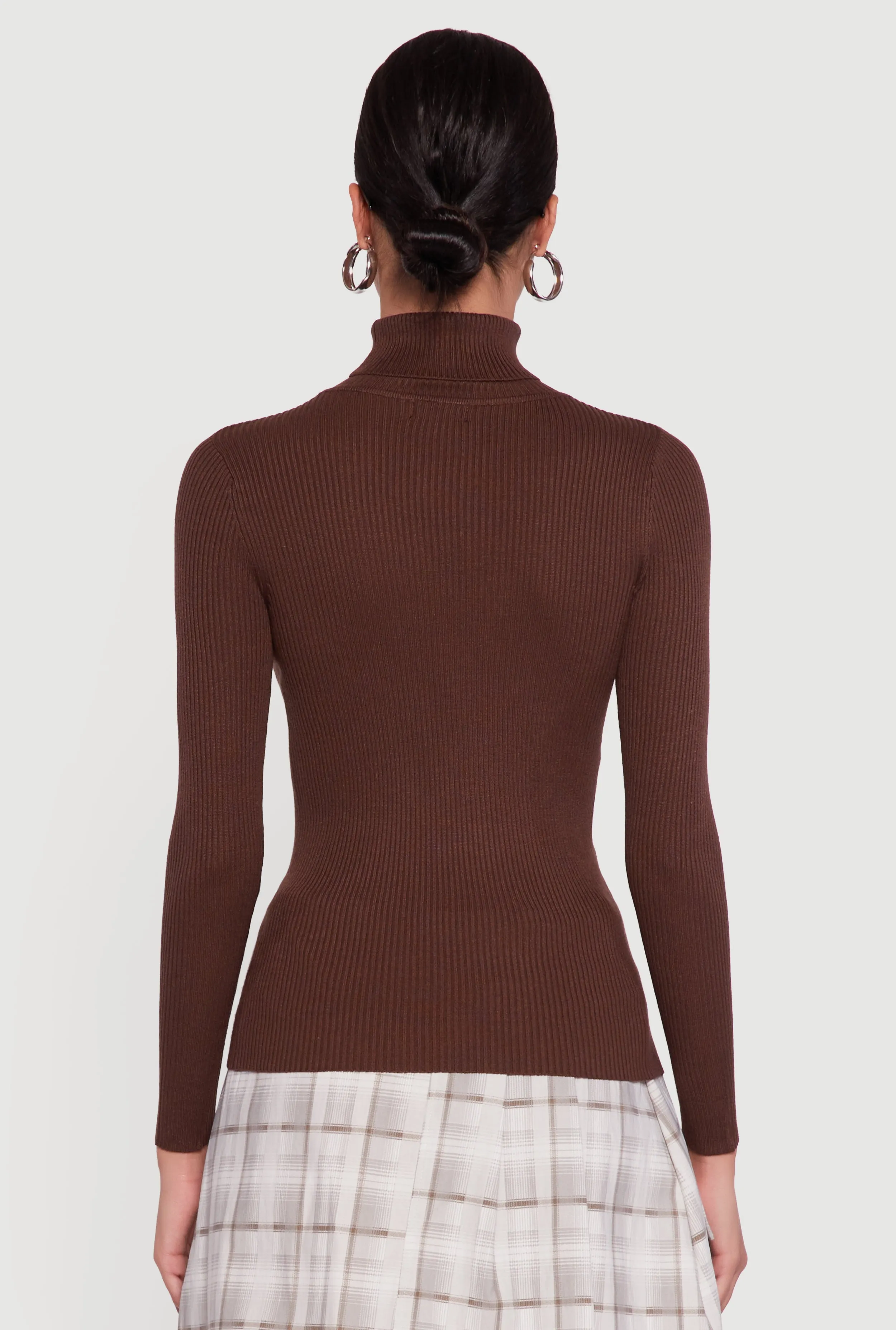 Solid Ribbed Knit Turtleneck Sweater sold by Rainbow product image thumbnail 5