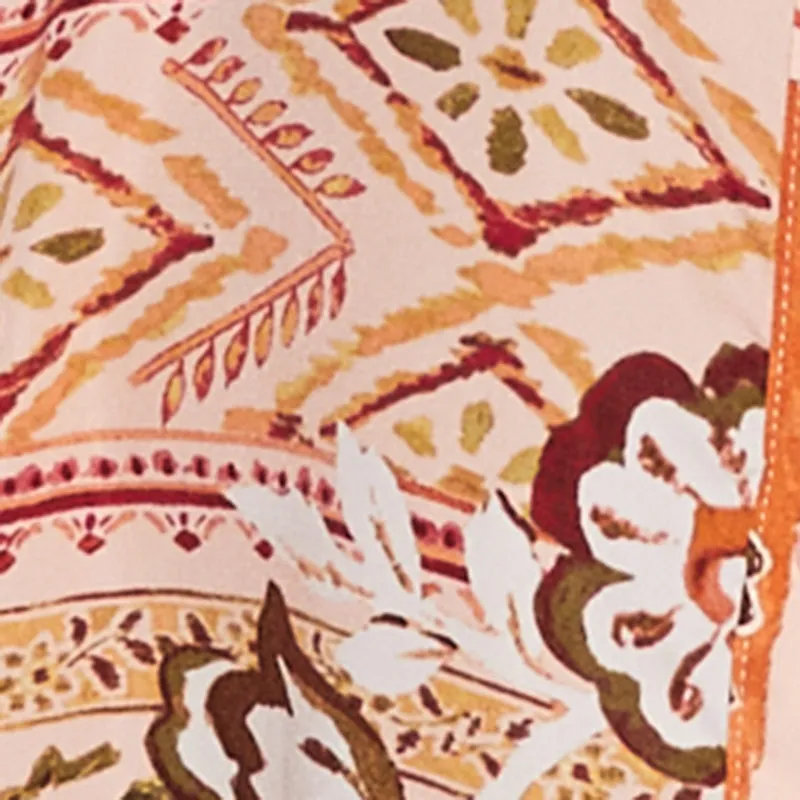 Plus Size Patterned Button Front Tunic Shirt sold by Rainbow product image thumbnail 4