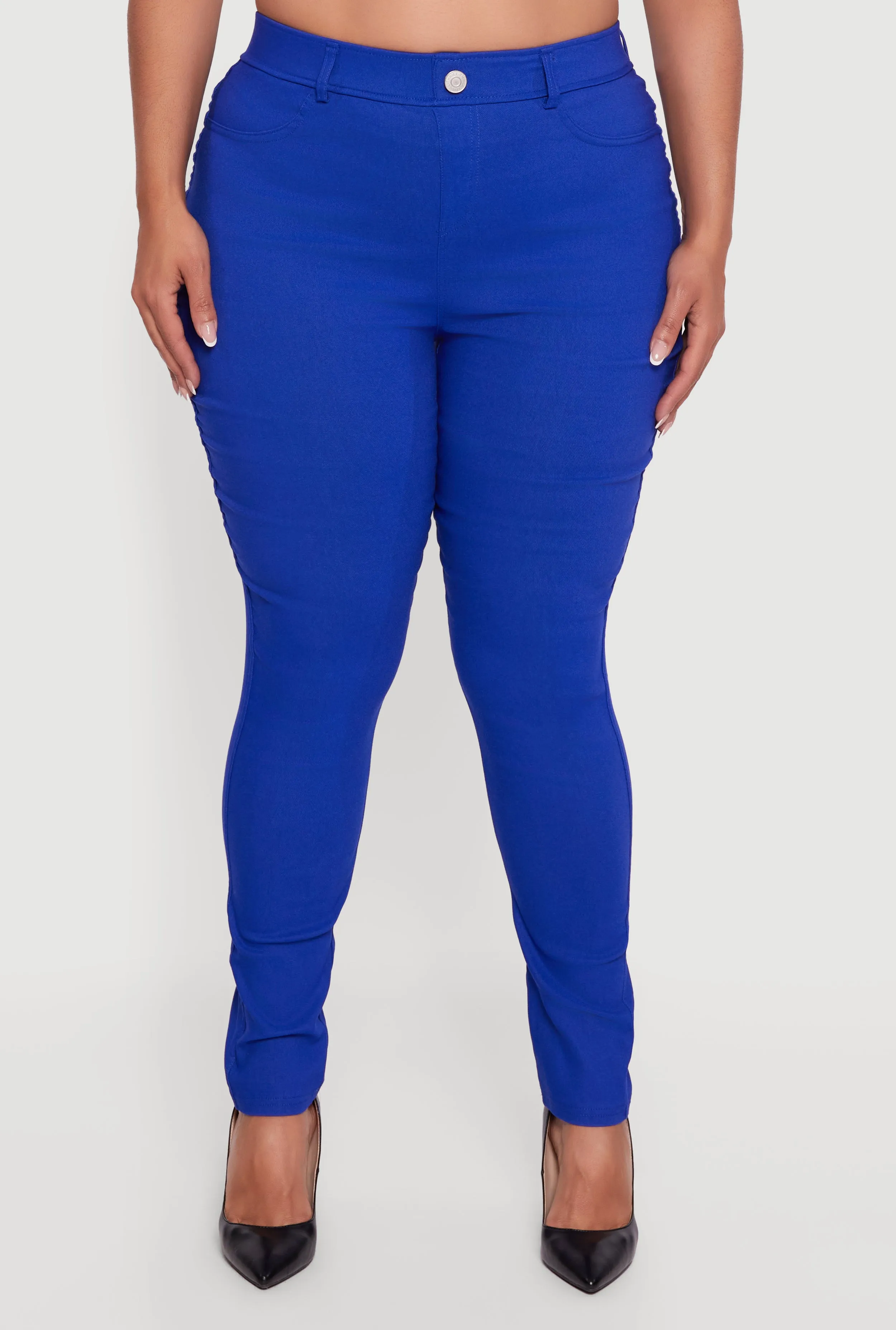 Plus Size High Waisted Stretch Skinny Leg Pants sold by Rainbow product image thumbnail 5