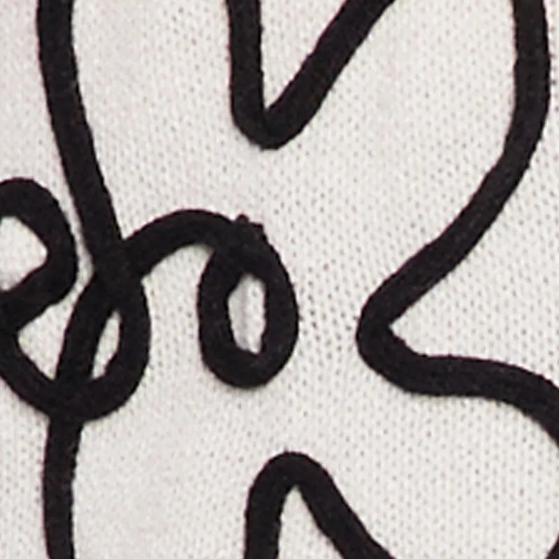 Plus Size Brushed Knit Flower Embroidered Sweater sold by Rainbow product image thumbnail 4