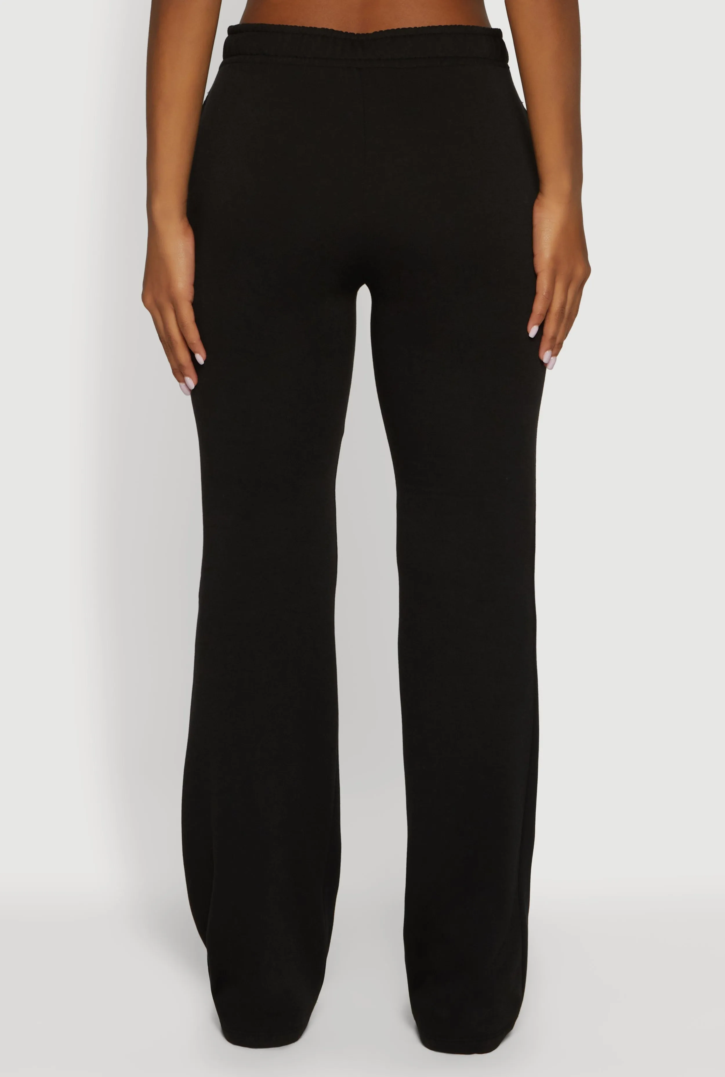 High Waisted Flare Leg Fleece Lined Sweatpants sold by Rainbow product image thumbnail 5