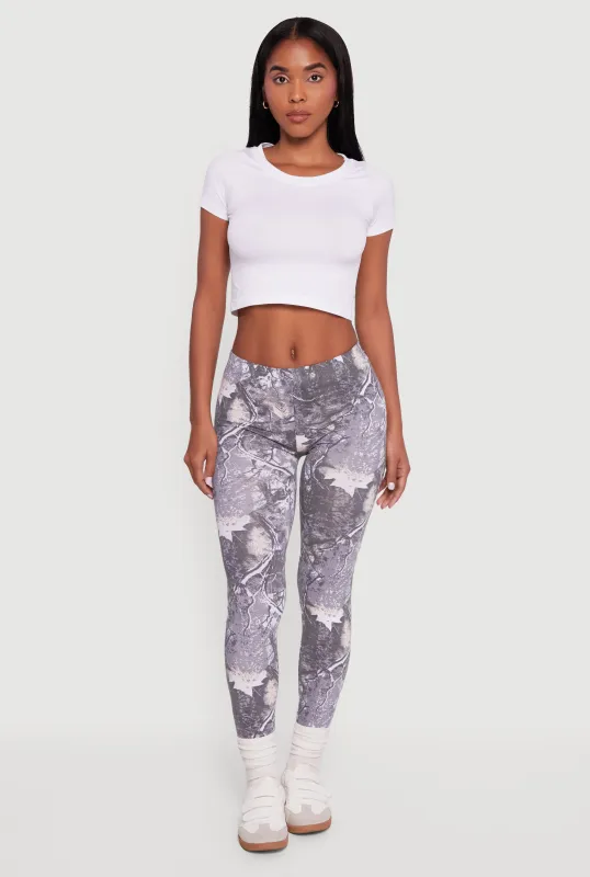 Hunter Camo Mid Rise Leggings sold by Rainbow