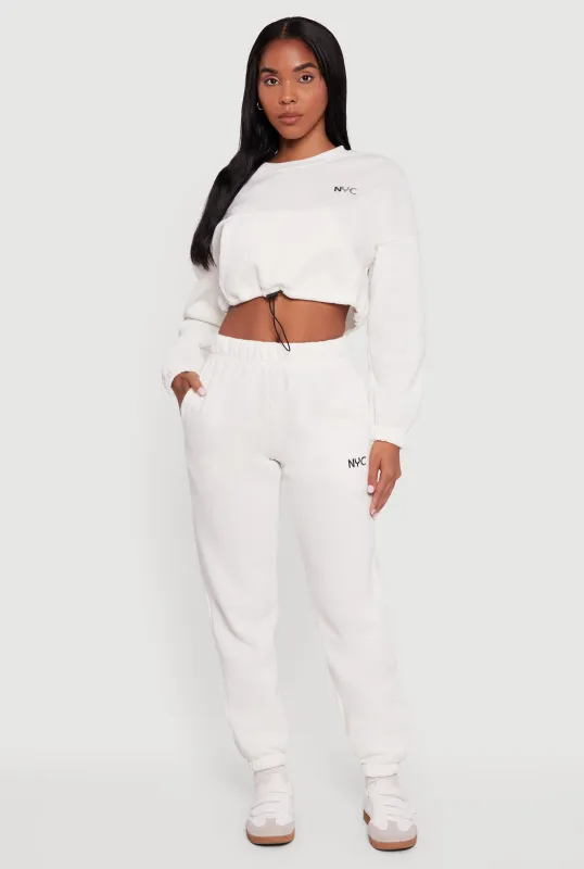 Metallic NYC Graphic Sweatpants sold by Rainbow