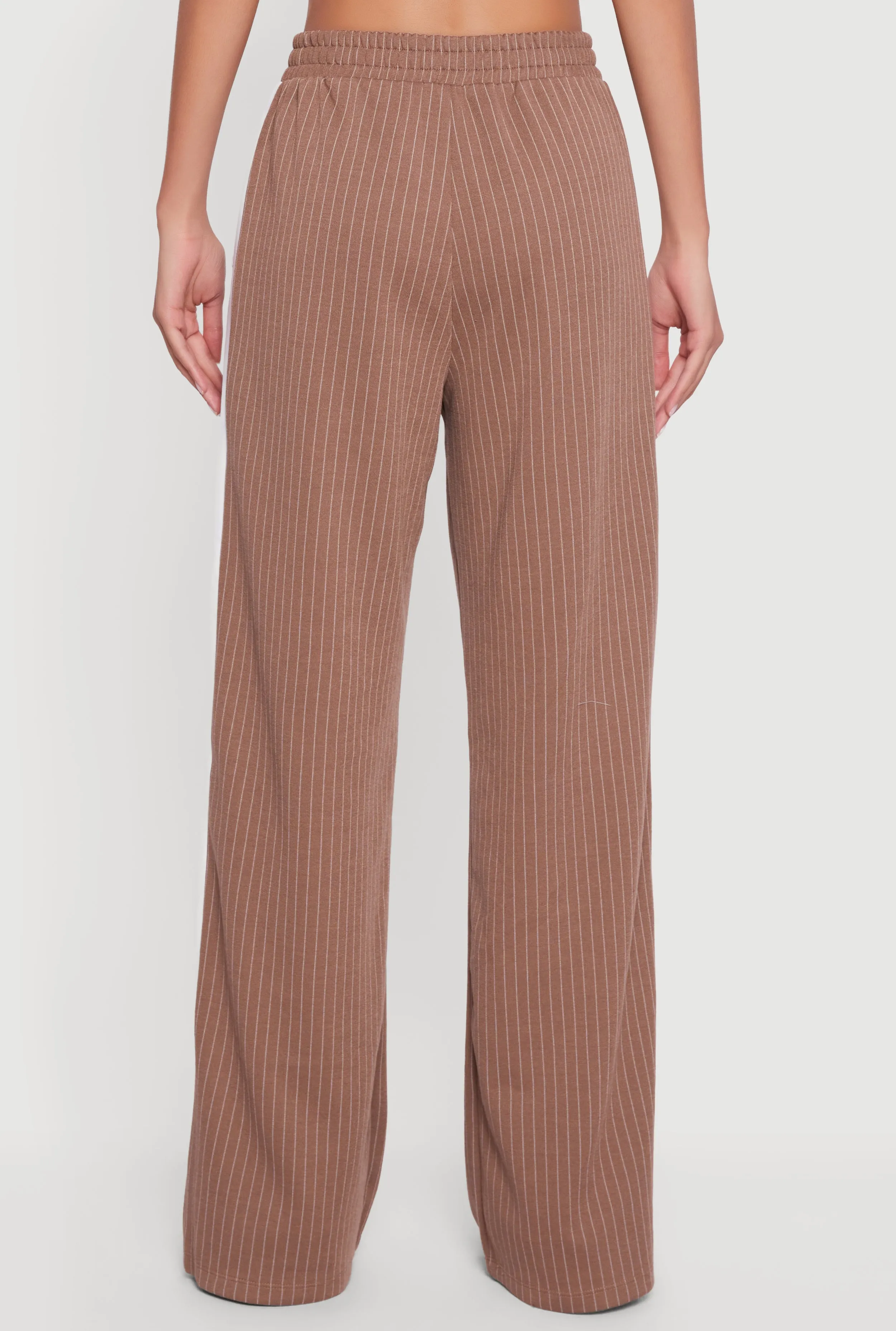 Pinstripe Ponte Side Stripe Pull On Pants sold by Rainbow product image thumbnail 5