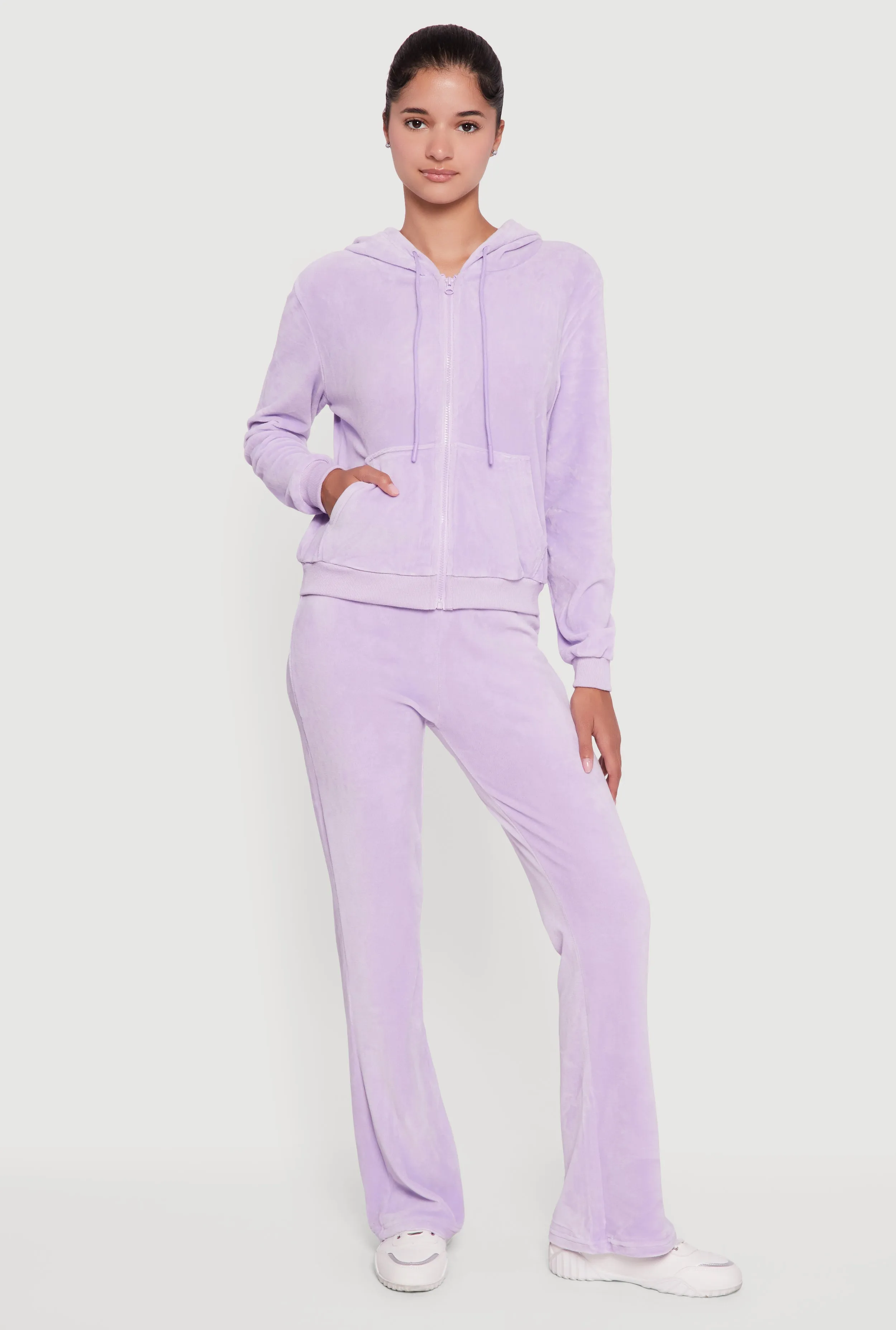 Talia Velour High Waisted Flare Sweatpants sold by Rainbow product image thumbnail 4