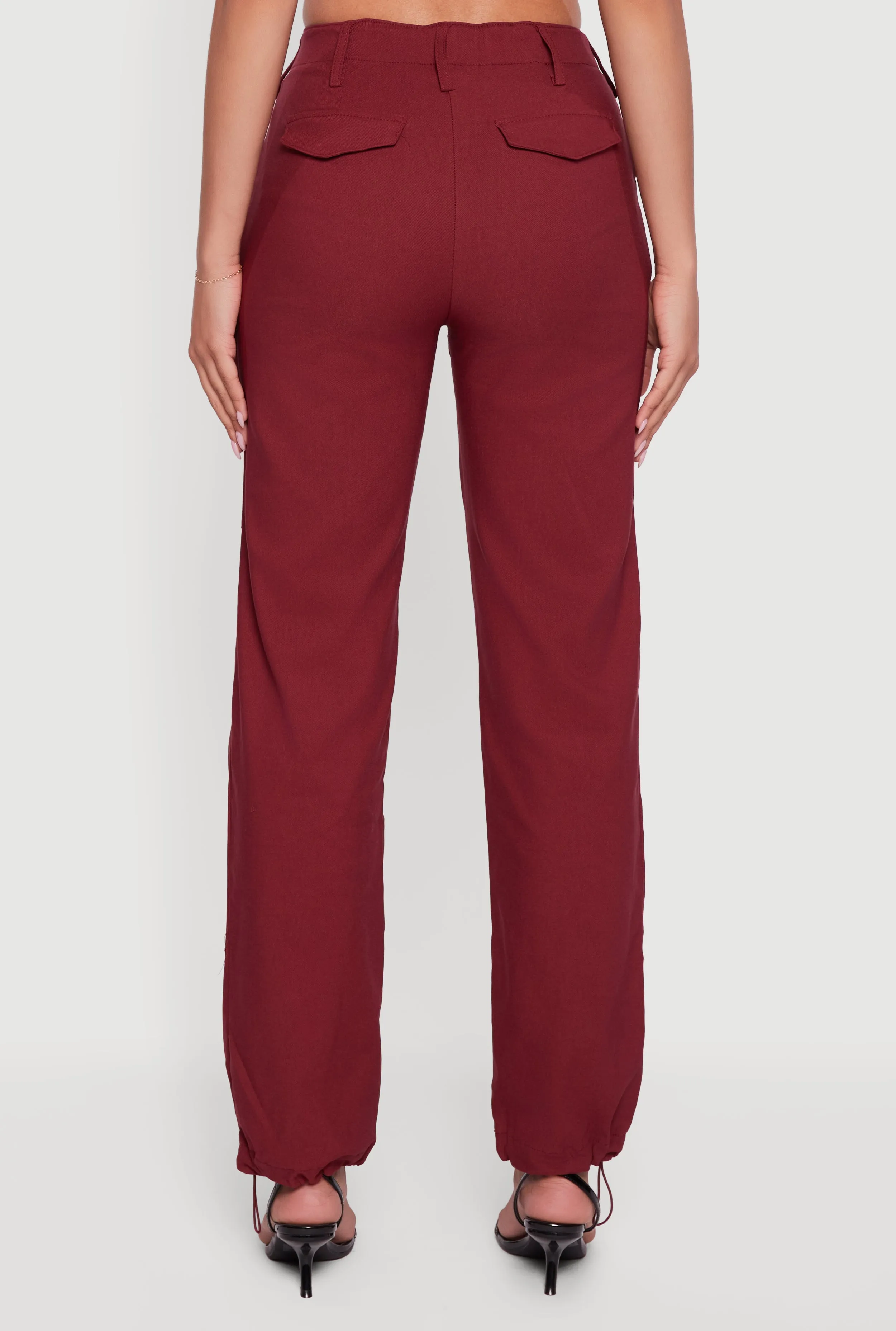 Nala Mid Rise Zip Front Casual Pants Stretch sold by Rainbow product image thumbnail 5