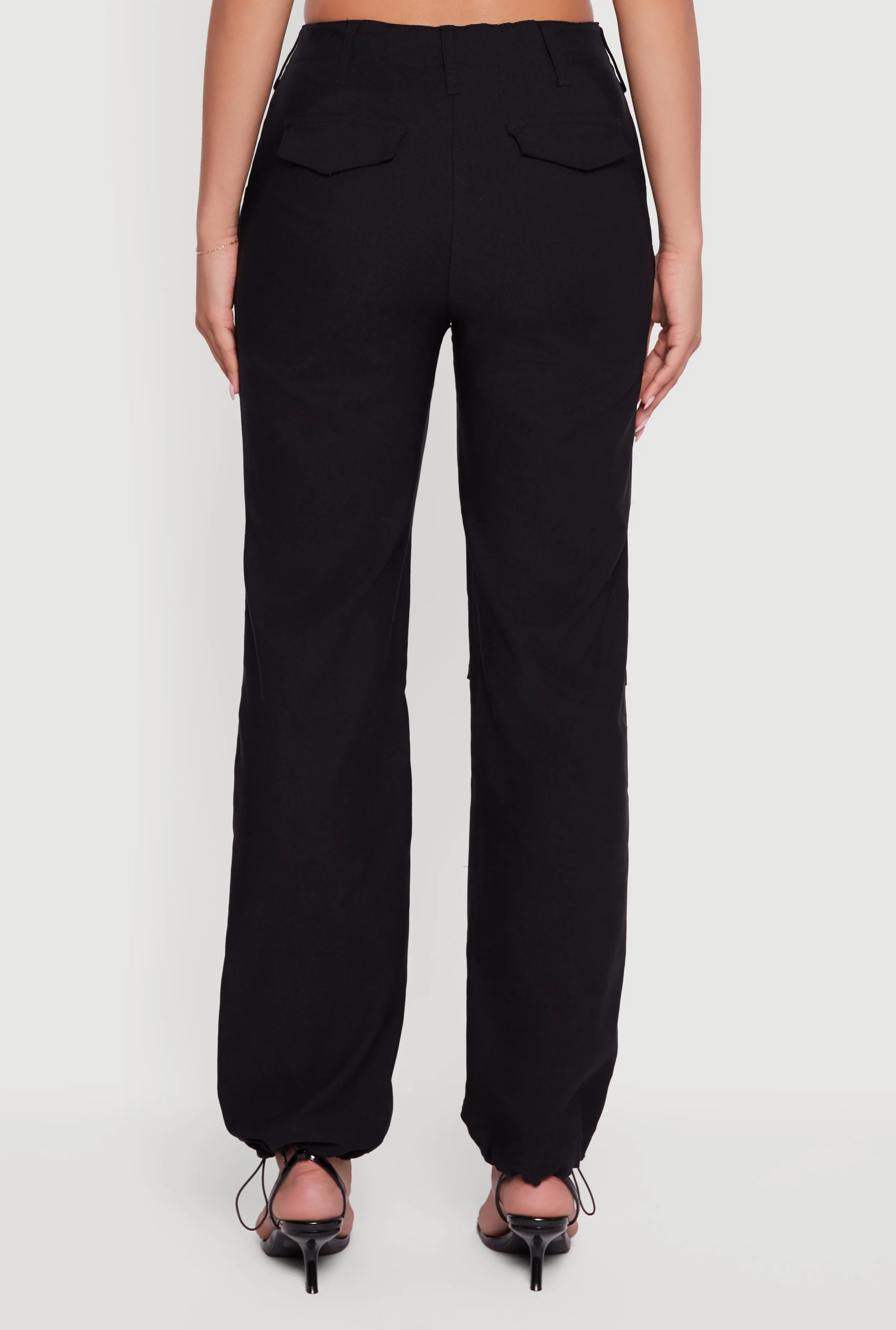 Nala Mid Rise Zip Front Casual Pants Stretch sold by Rainbow product image thumbnail 5