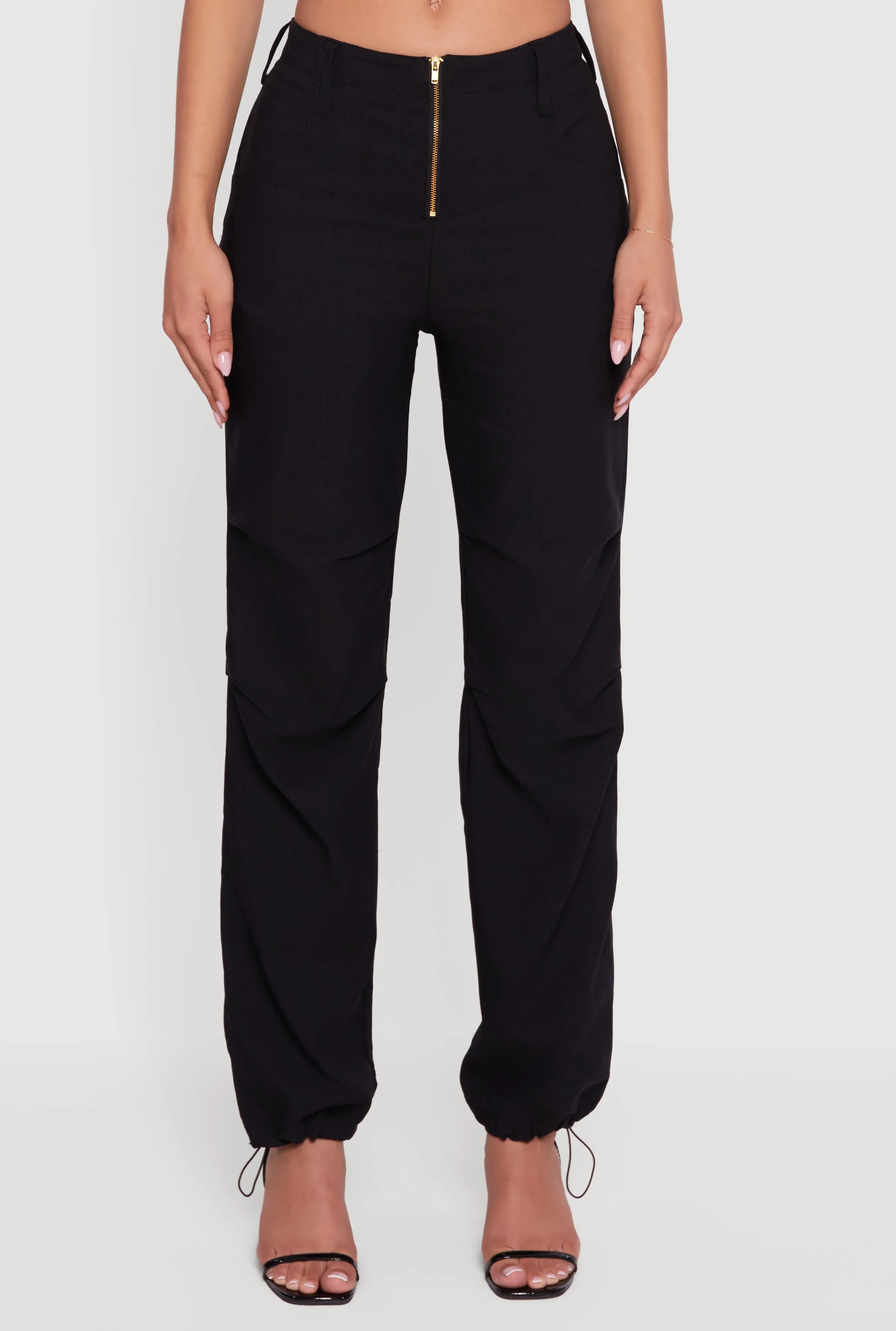 Nala Mid Rise Zip Front Casual Pants Stretch sold by Rainbow product image thumbnail 3