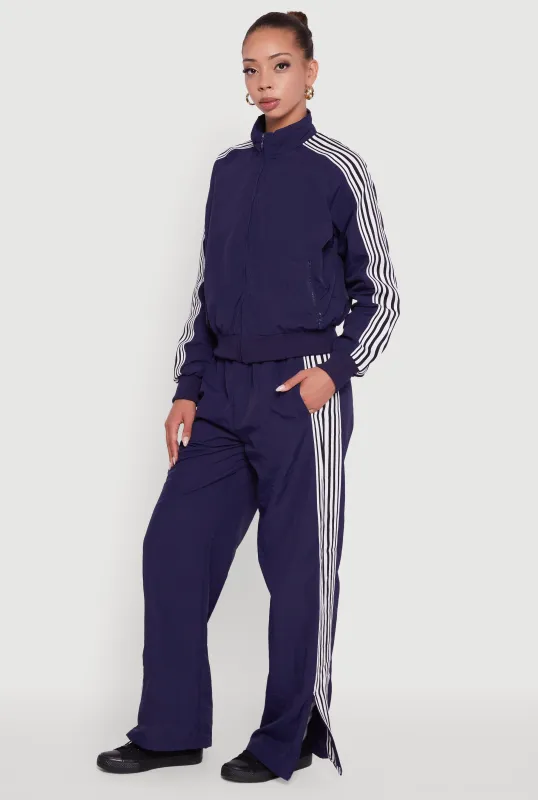 Capri Striped Nylon Track Pants sold by Rainbow