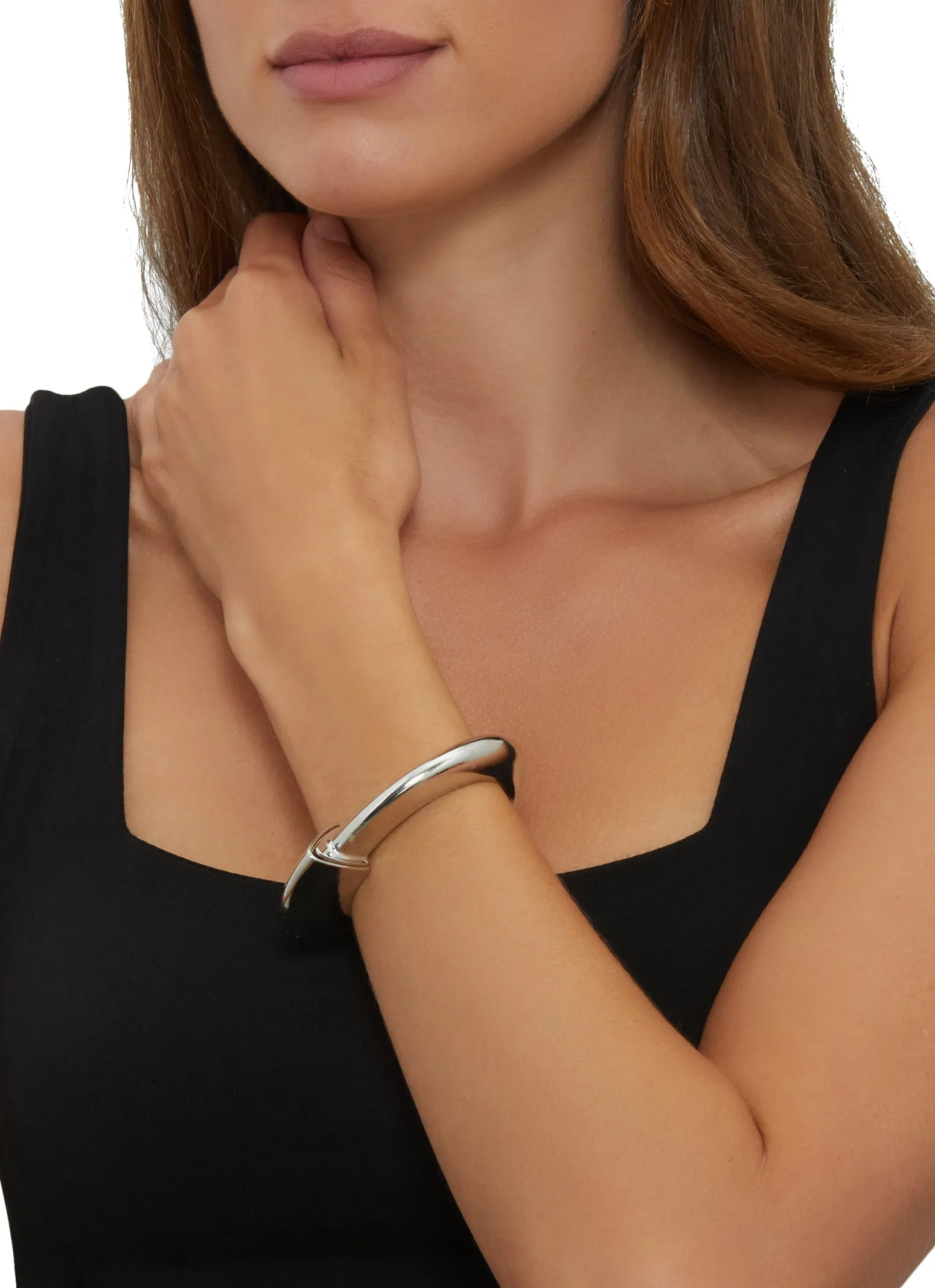 Metallic Chunky Hinge Bracelet sold by Rainbow