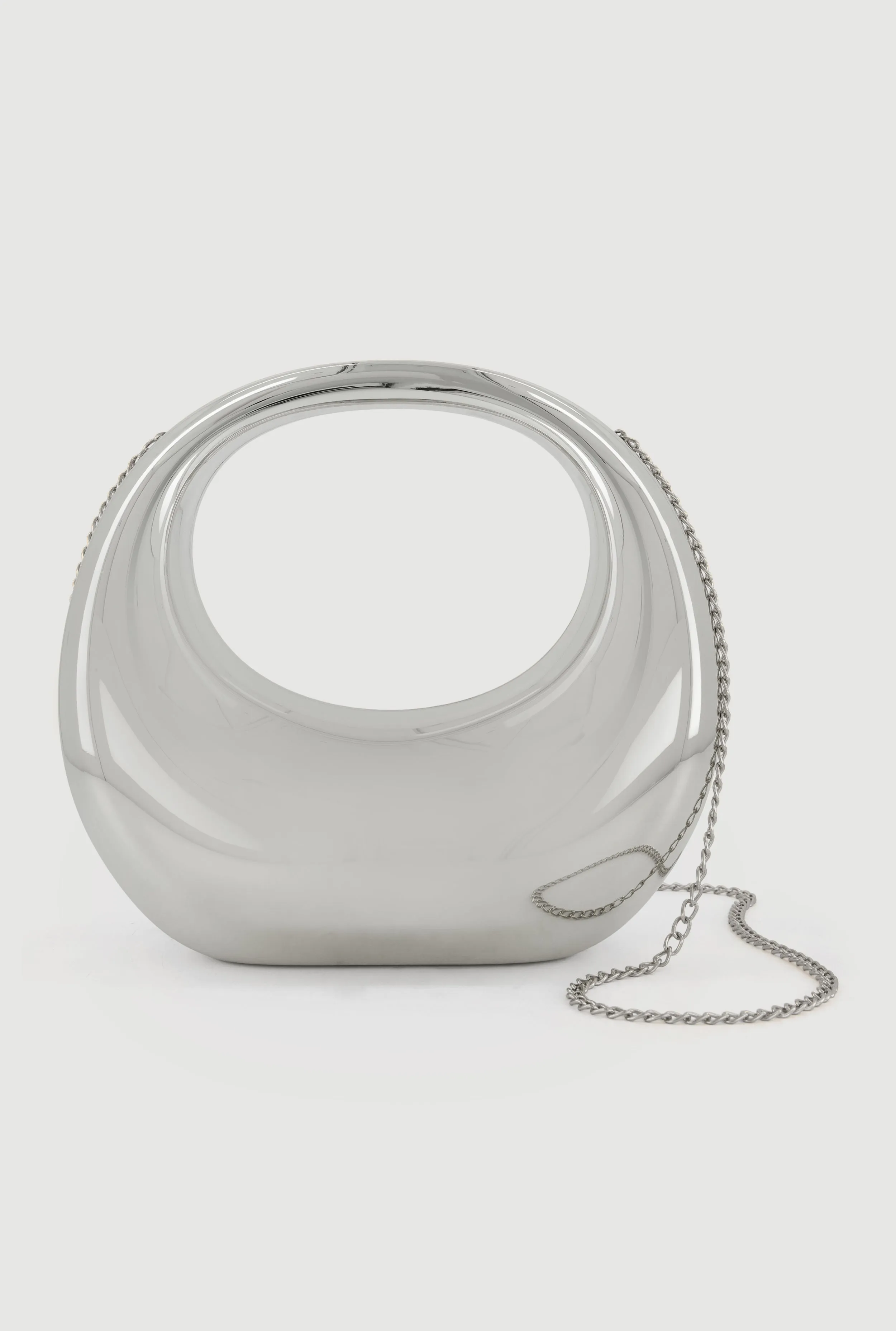 Metallic Sculptural Convertible Crossbody Handbag sold by Rainbow